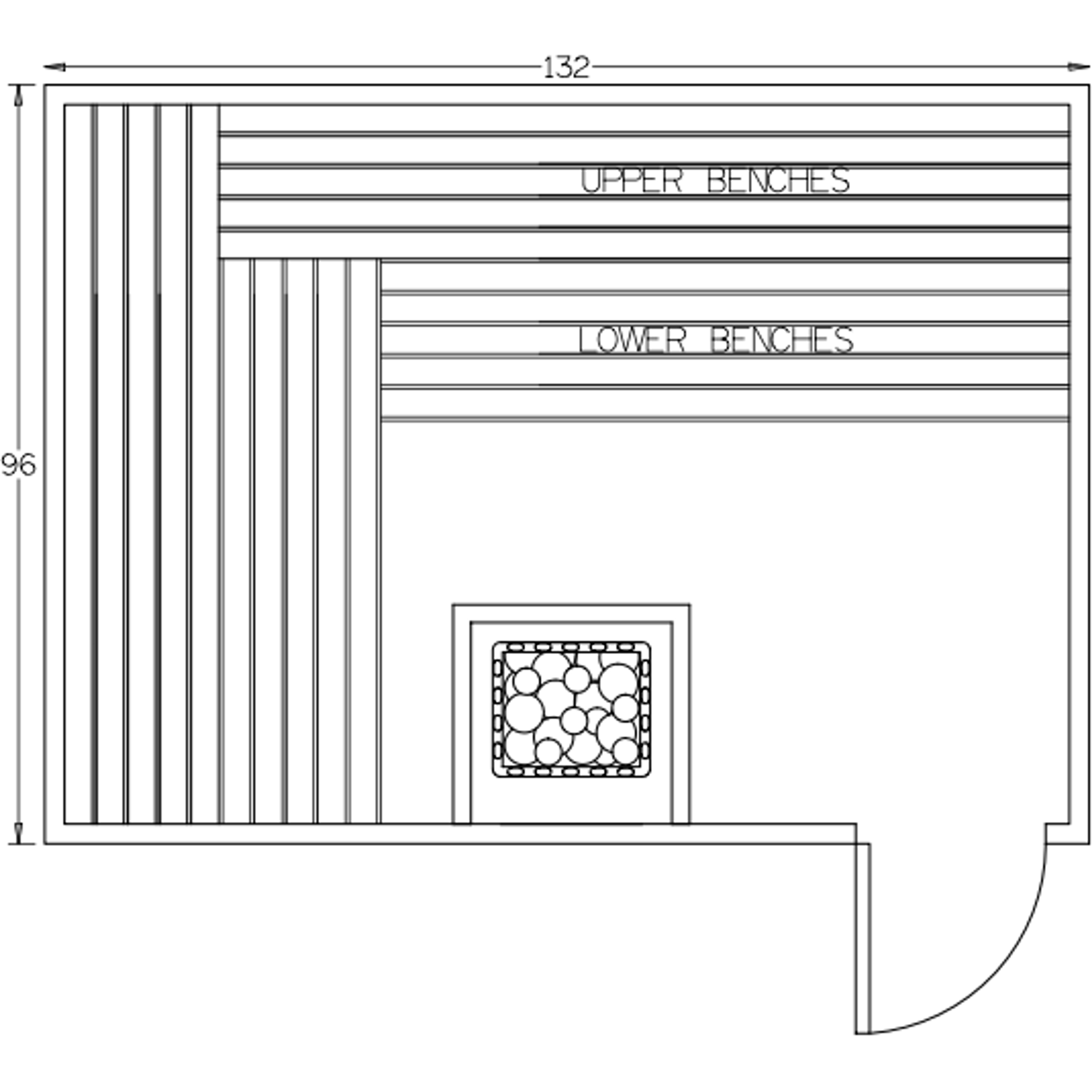Finnish Sauna Builders 8' x 11' x 7' Pre-Built Indoor Sauna Kit