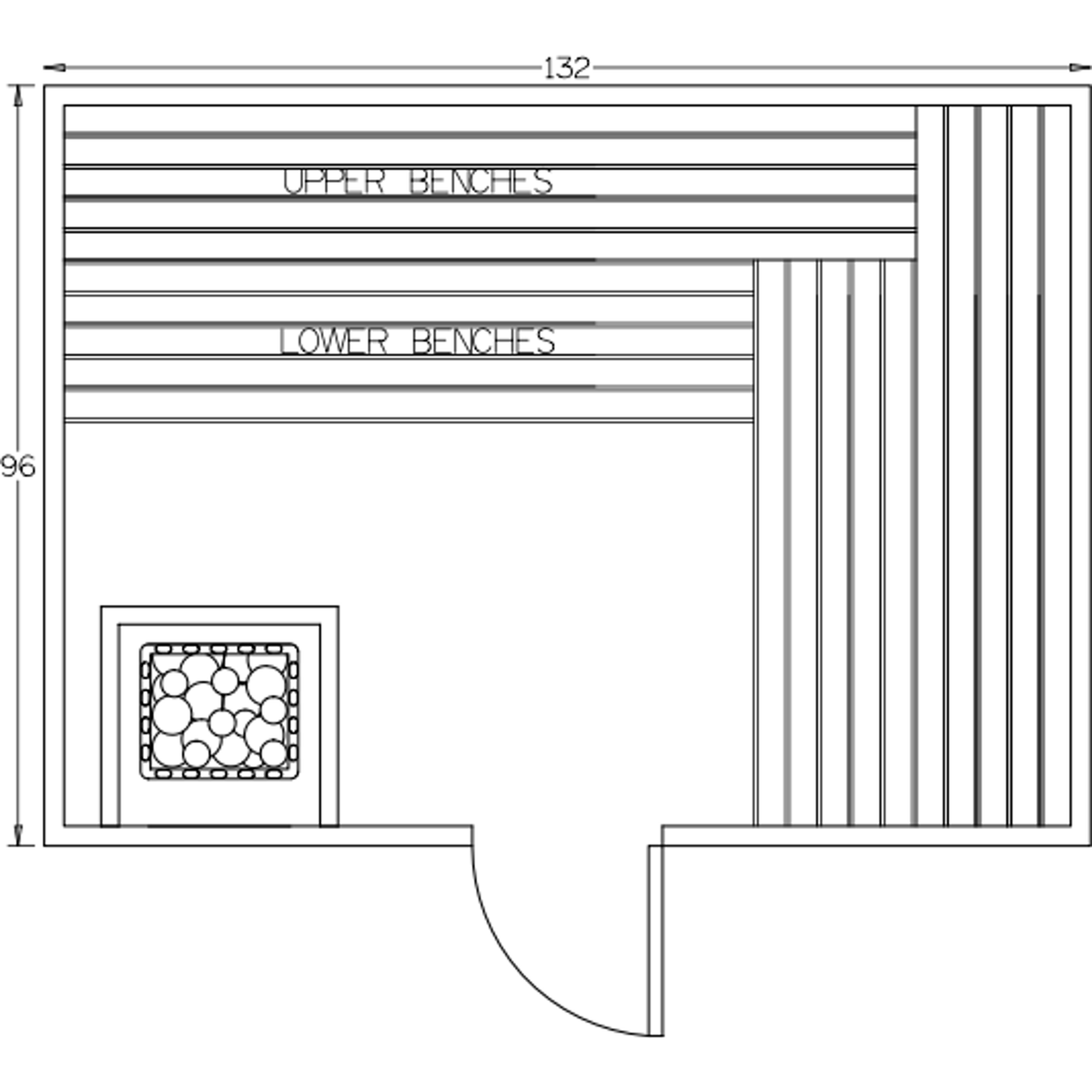Finnish Sauna Builders 8' x 11' x 7' Pre-Built Indoor Sauna Kit