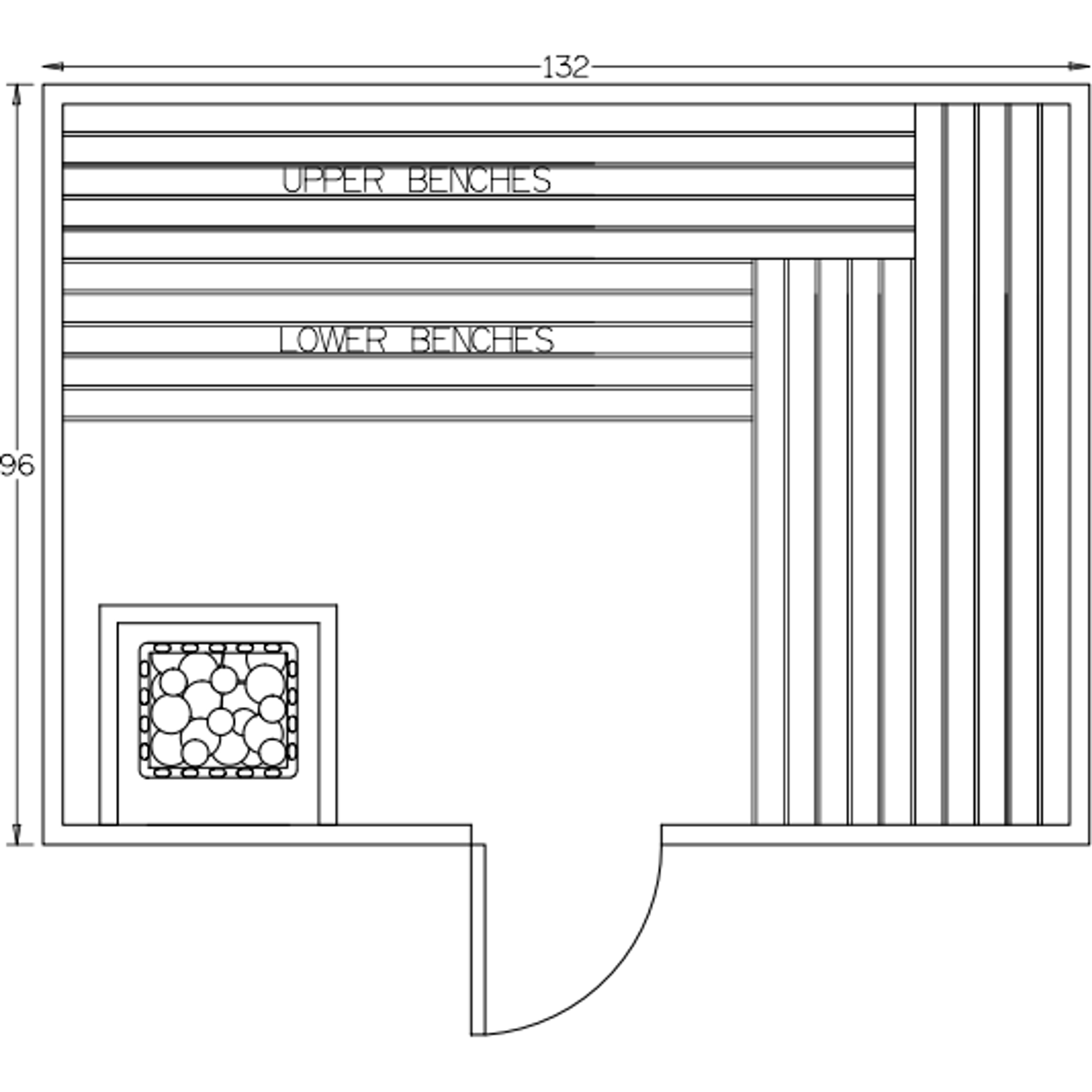 Finnish Sauna Builders 8' x 11' x 7' Pre-Built Indoor Sauna Kit