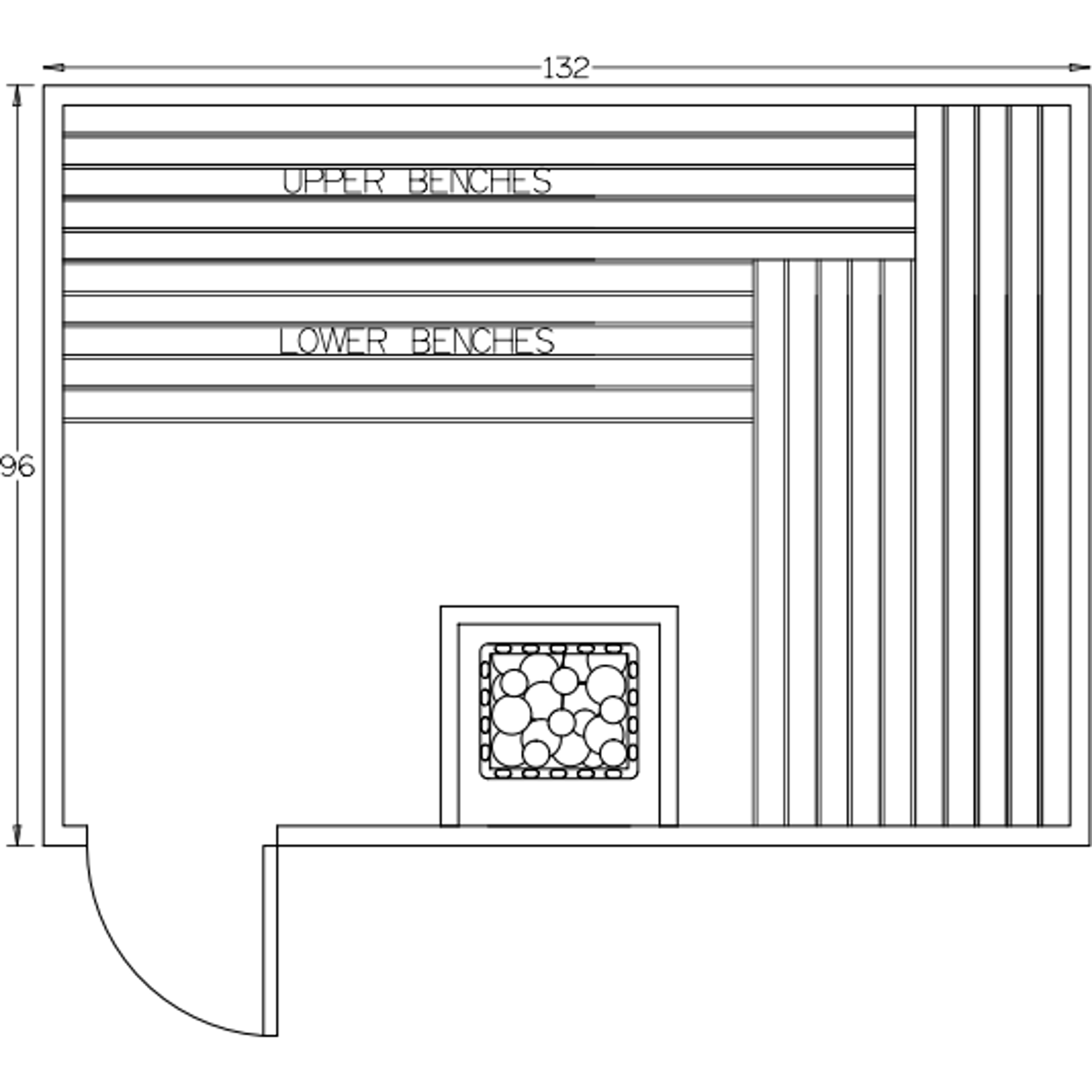Finnish Sauna Builders 8' x 11' x 7' Pre-Built Indoor Sauna Kit