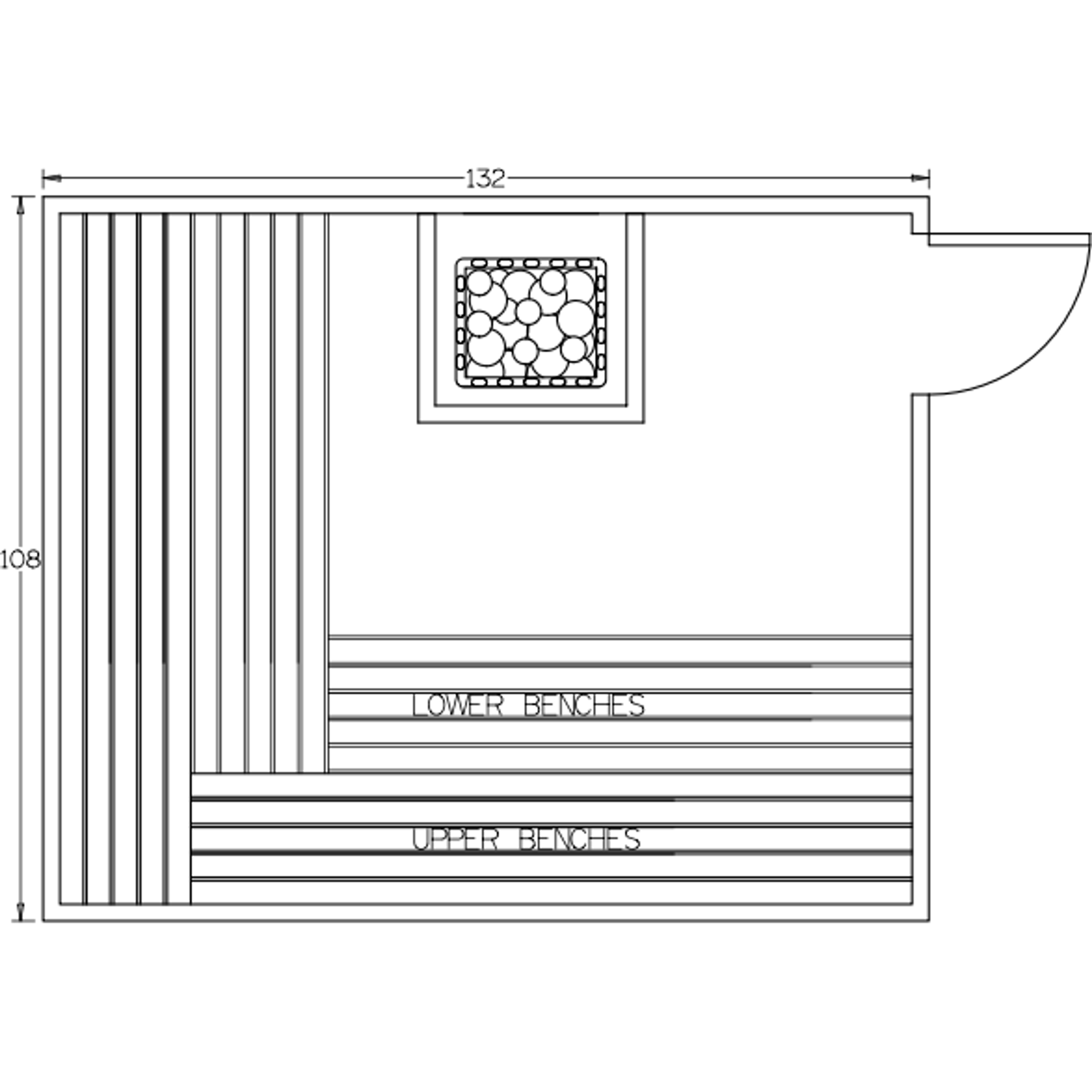 Finnish Sauna Builders 9' x 11' x 7' Pre-Built Indoor Sauna Kit