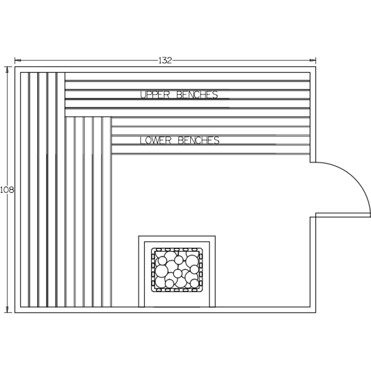 Finnish Sauna Builders 9' x 11' x 7' Pre-Built Indoor Sauna Kit