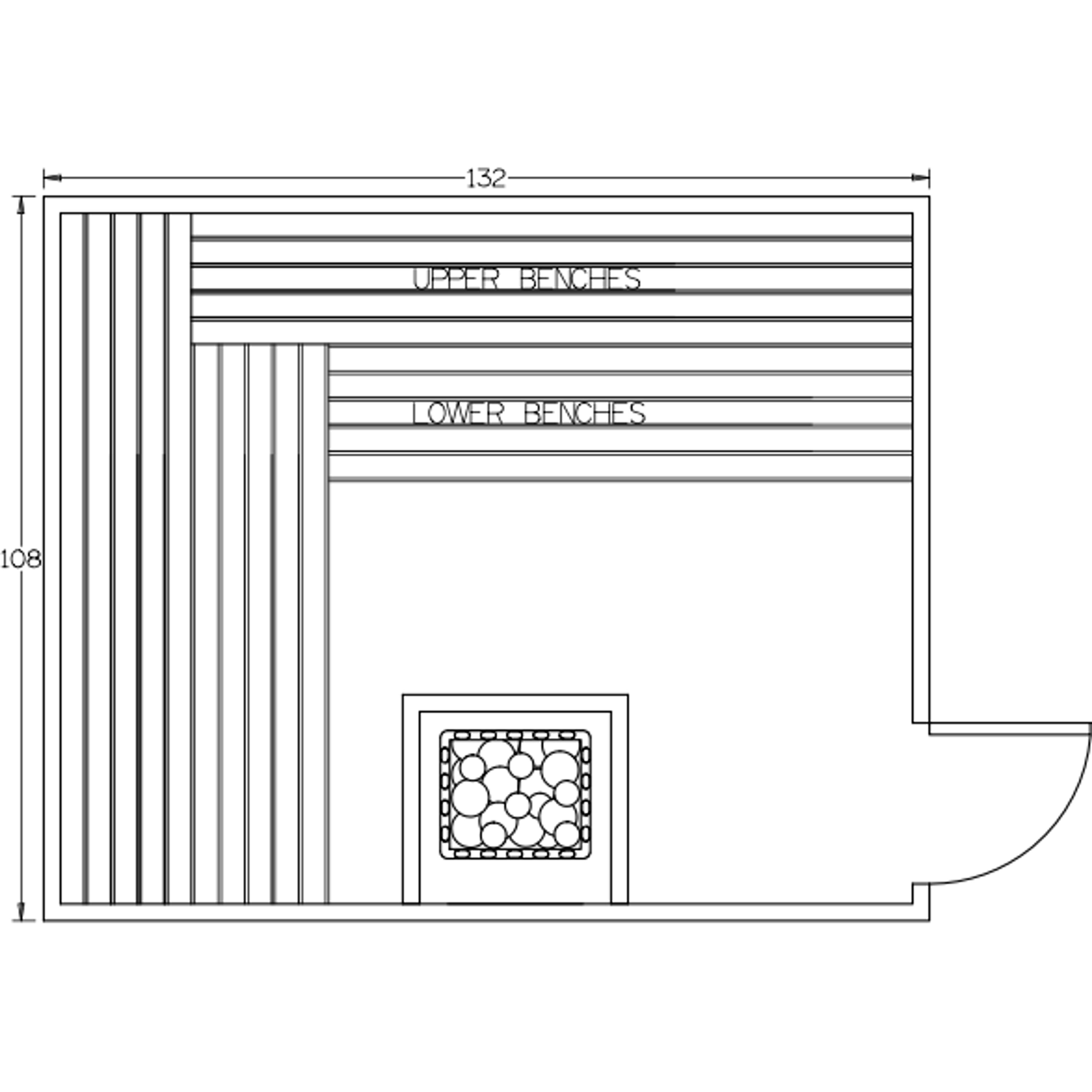 Finnish Sauna Builders 9' x 11' x 7' Pre-Built Indoor Sauna Kit