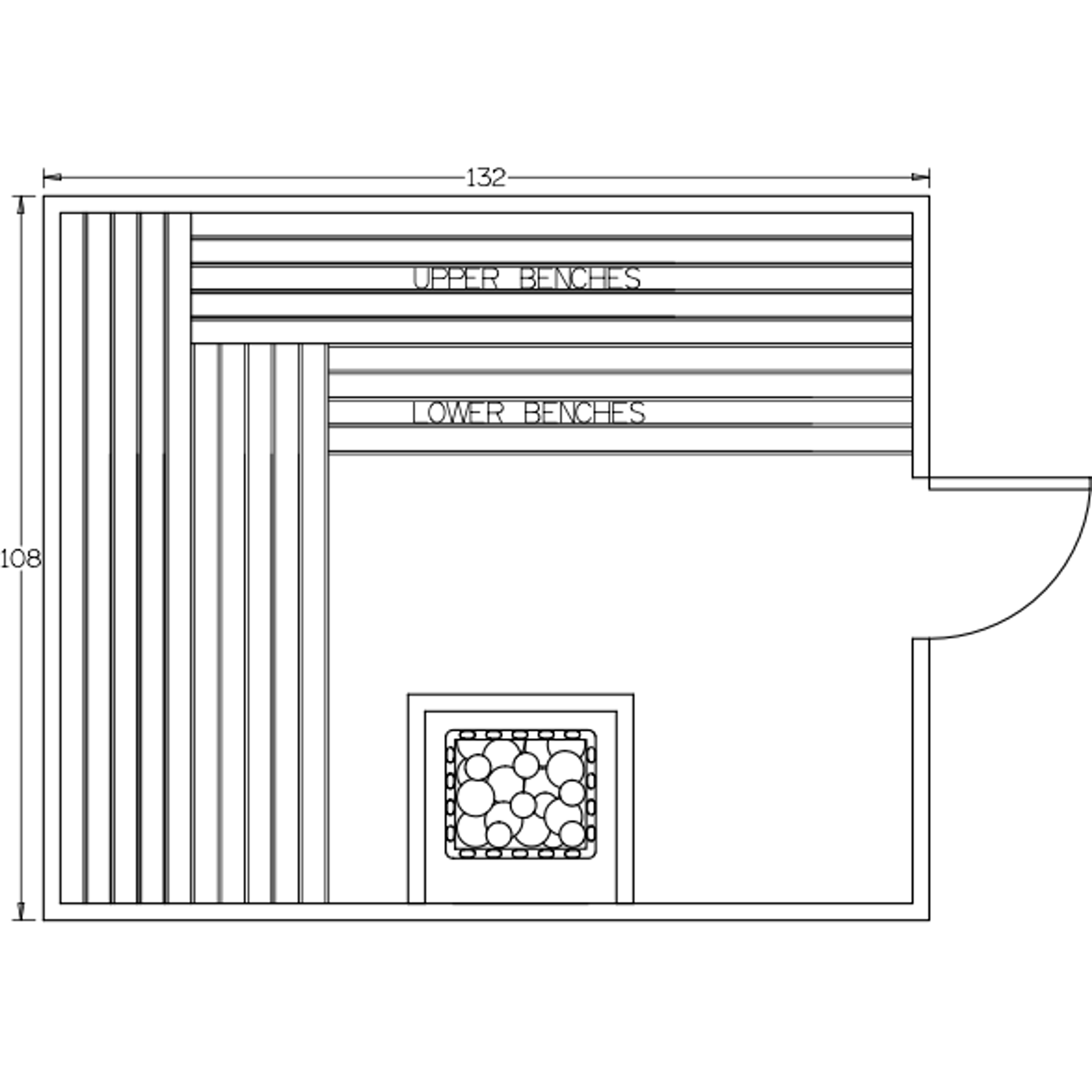 Finnish Sauna Builders 9' x 11' x 7' Pre-Built Indoor Sauna Kit