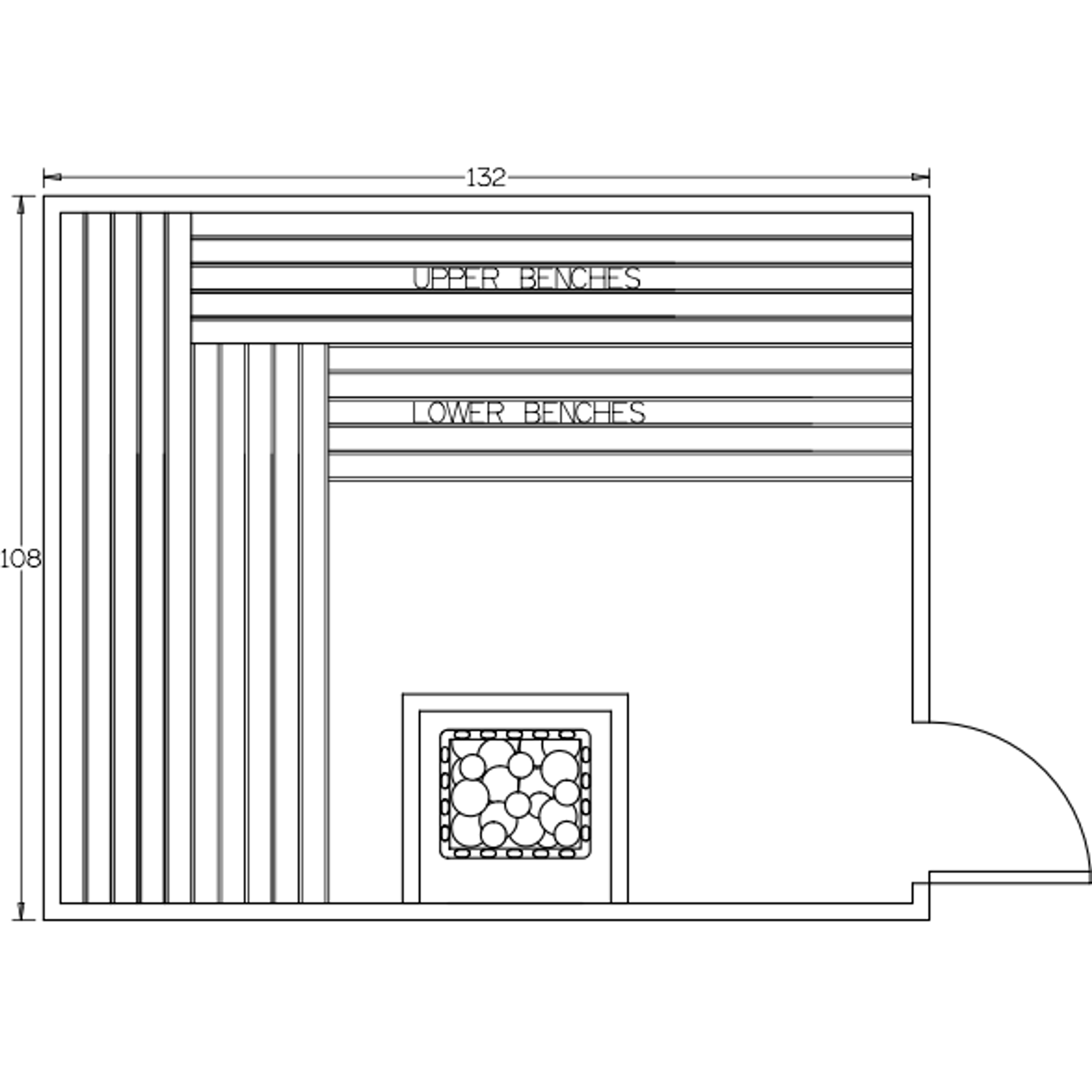 Finnish Sauna Builders 9' x 11' x 7' Pre-Built Indoor Sauna Kit