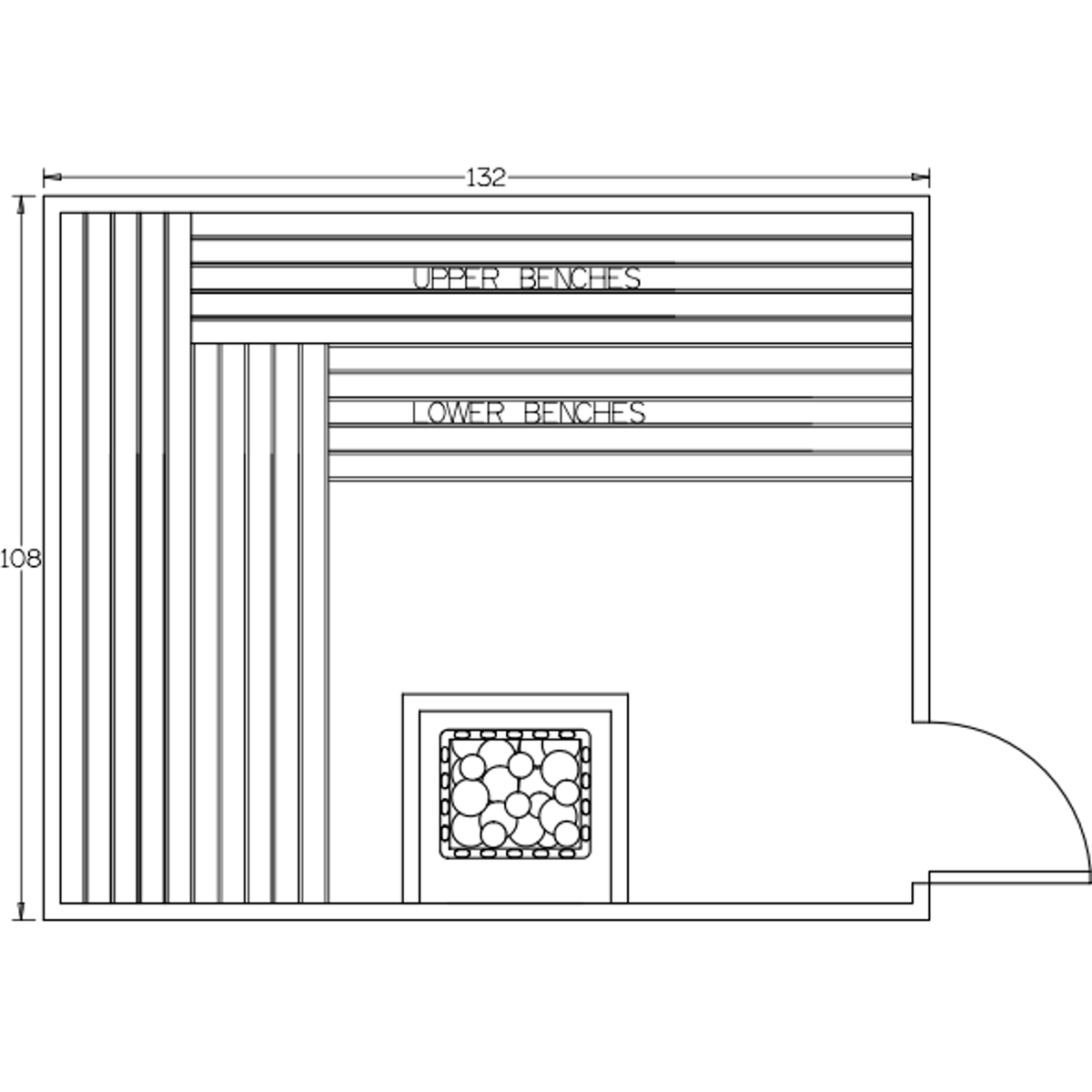 Finnish Sauna Builders 9' x 11' x 7' Pre-Built Indoor Sauna Kit