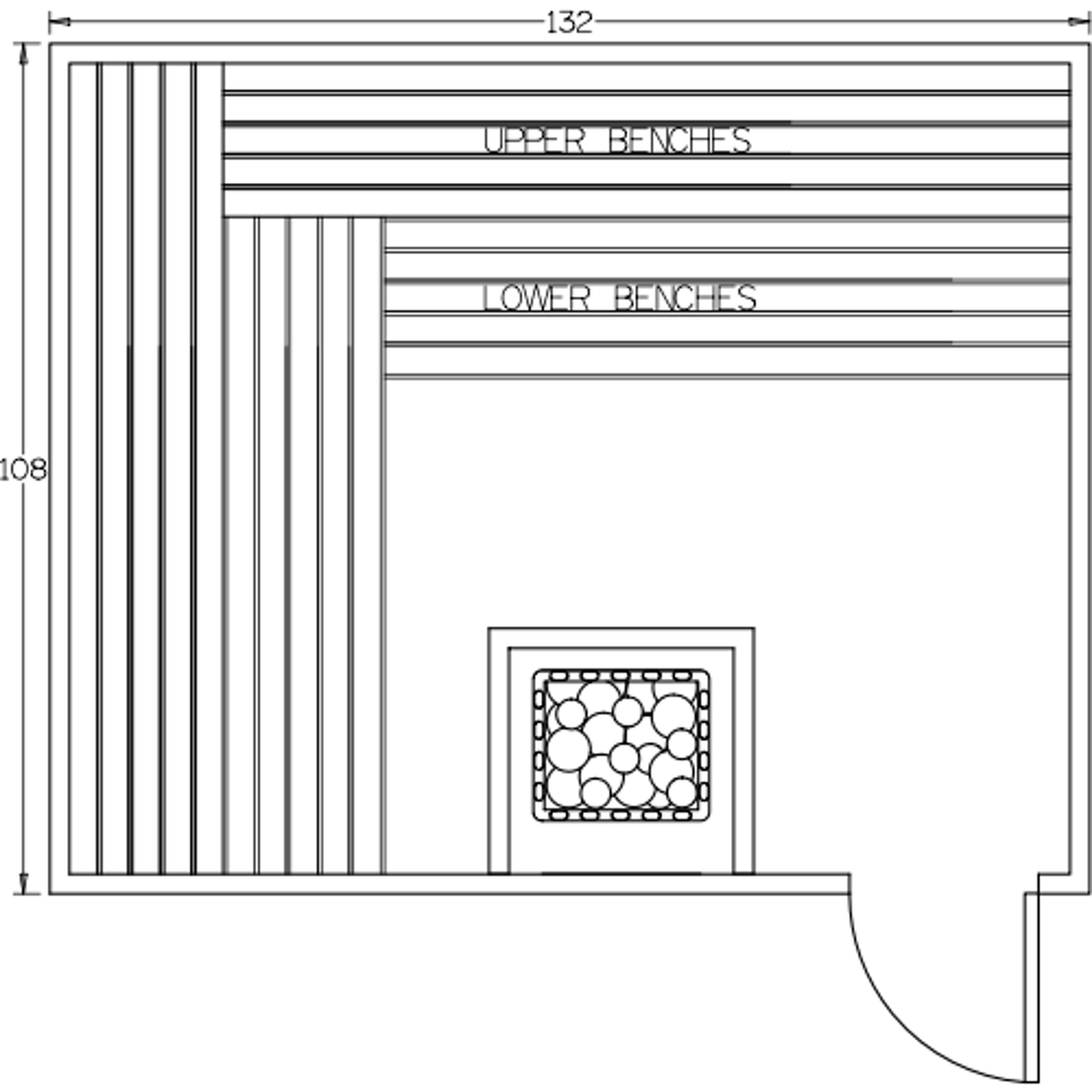 Finnish Sauna Builders 9' x 11' x 7' Pre-Built Indoor Sauna Kit