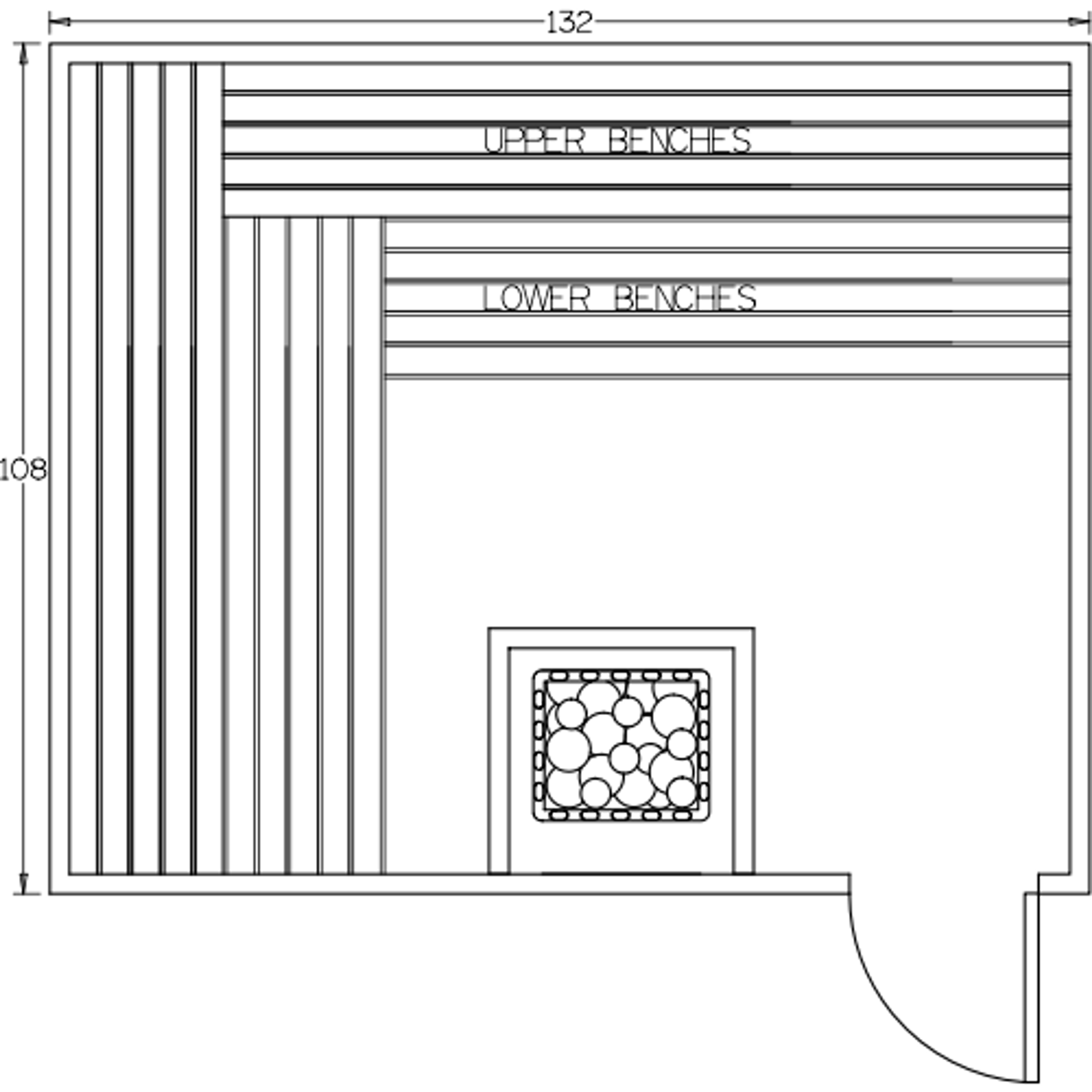Finnish Sauna Builders 9' x 11' x 7' Pre-Built Indoor Sauna Kit
