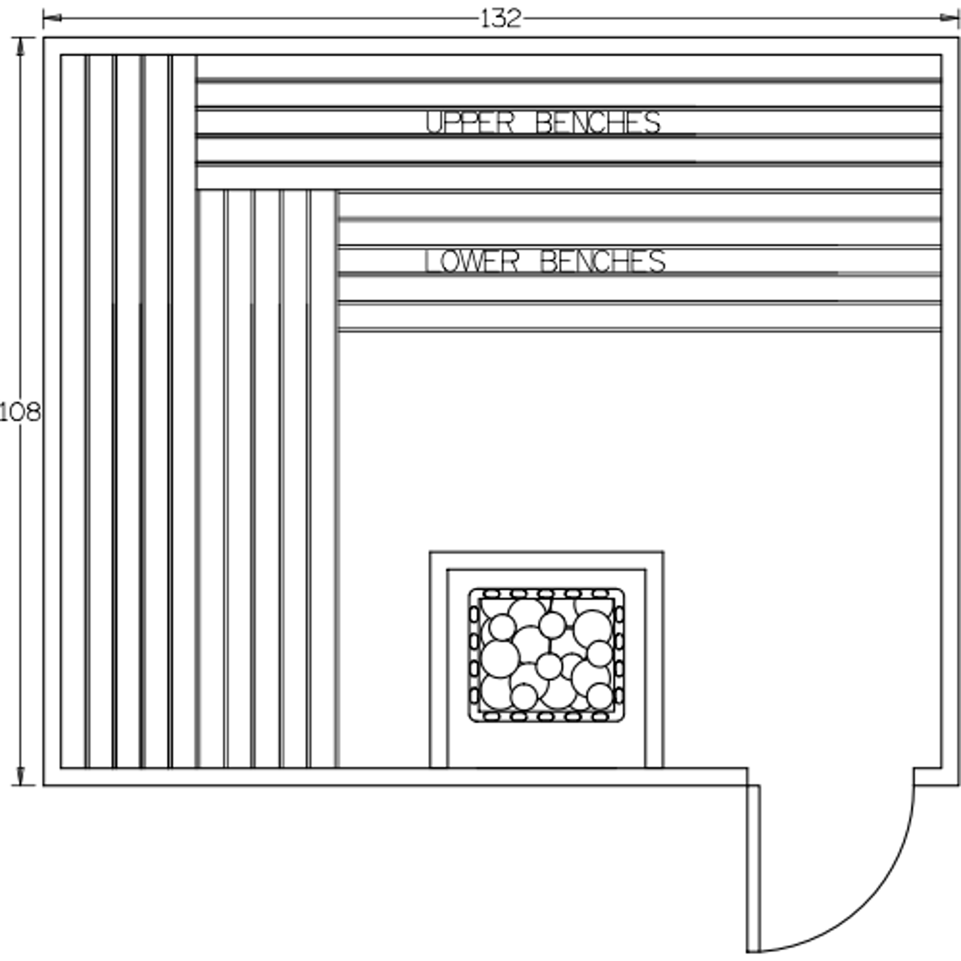 Finnish Sauna Builders 9' x 11' x 7' Pre-Built Indoor Sauna Kit