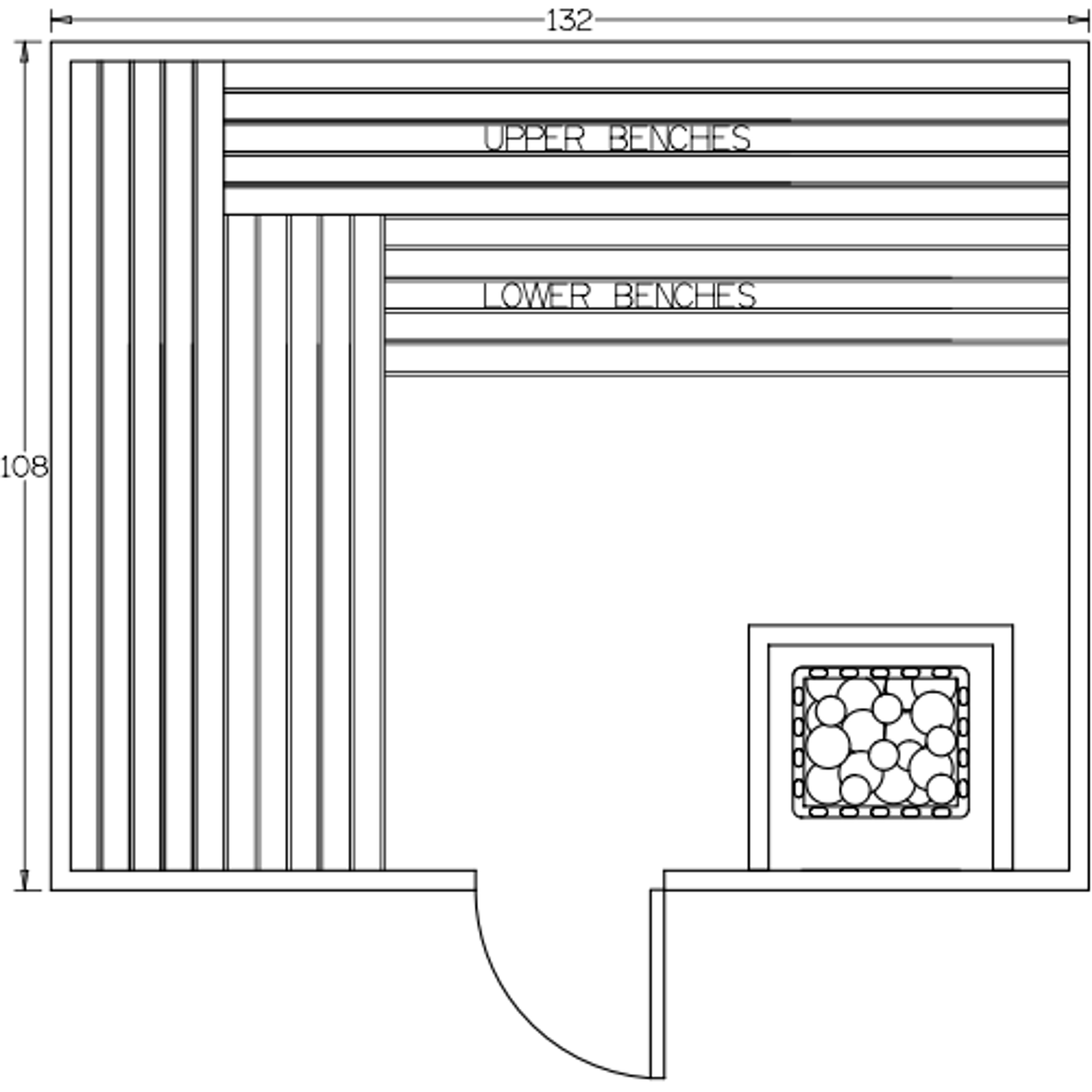 Finnish Sauna Builders 9' x 11' x 7' Pre-Built Indoor Sauna Kit