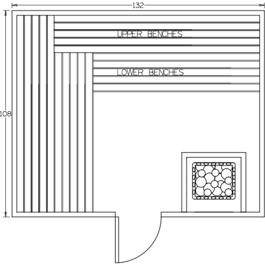Finnish Sauna Builders 9' x 11' x 7' Pre-Built Indoor Sauna Kit Clear Cedar / Option 10 Finnish Sauna Builders ScreenShot2022-10-05at4.00.33PM.png