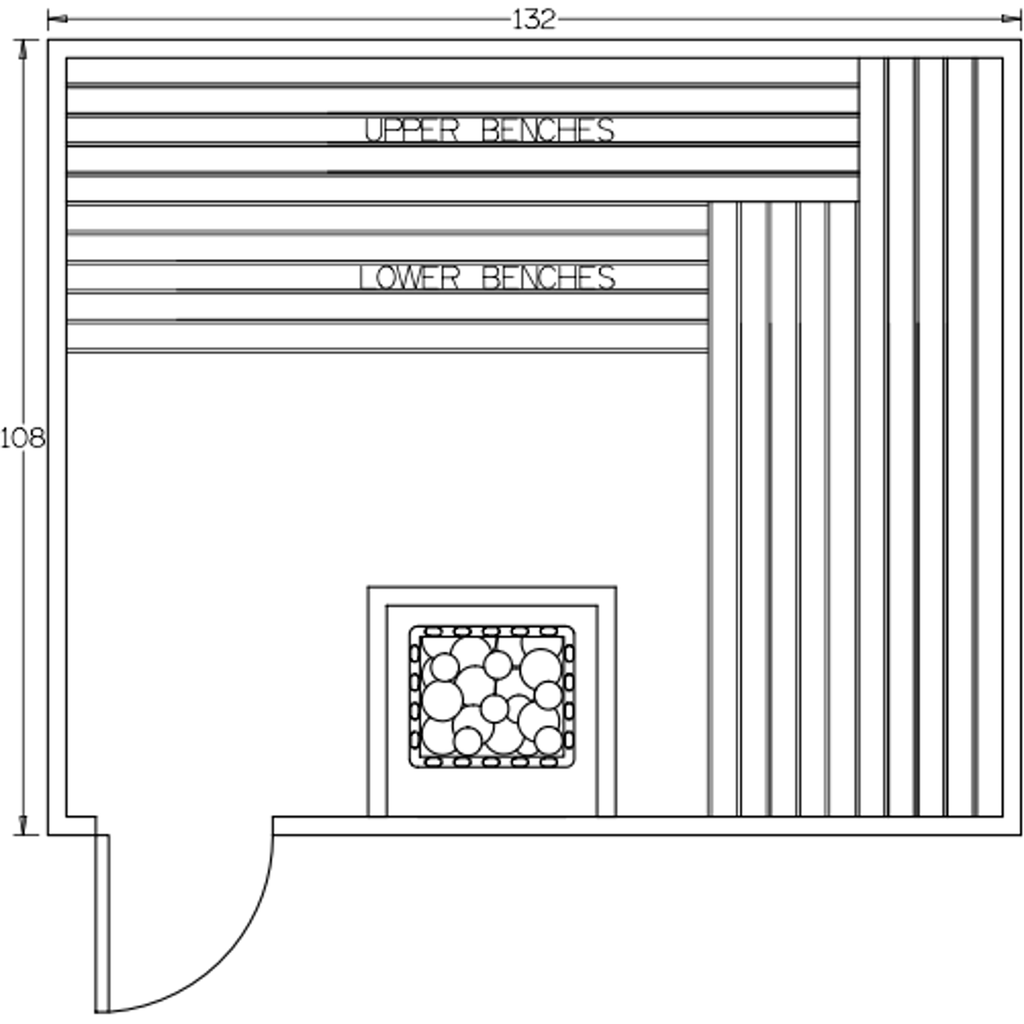 Finnish Sauna Builders 9' x 11' x 7' Pre-Built Indoor Sauna Kit Clear Cedar / Option 12 Finnish Sauna Builders ScreenShot2022-10-05at4.00.50PM.png