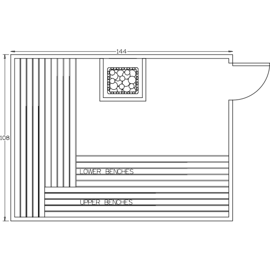 Finnish Sauna Builders 9' x 12' x 7' Pre-Built Indoor Sauna Kit Clear Cedar / Option 1 Finnish Sauna Builders ScreenShot2022-10-05at4.23.07PM.png