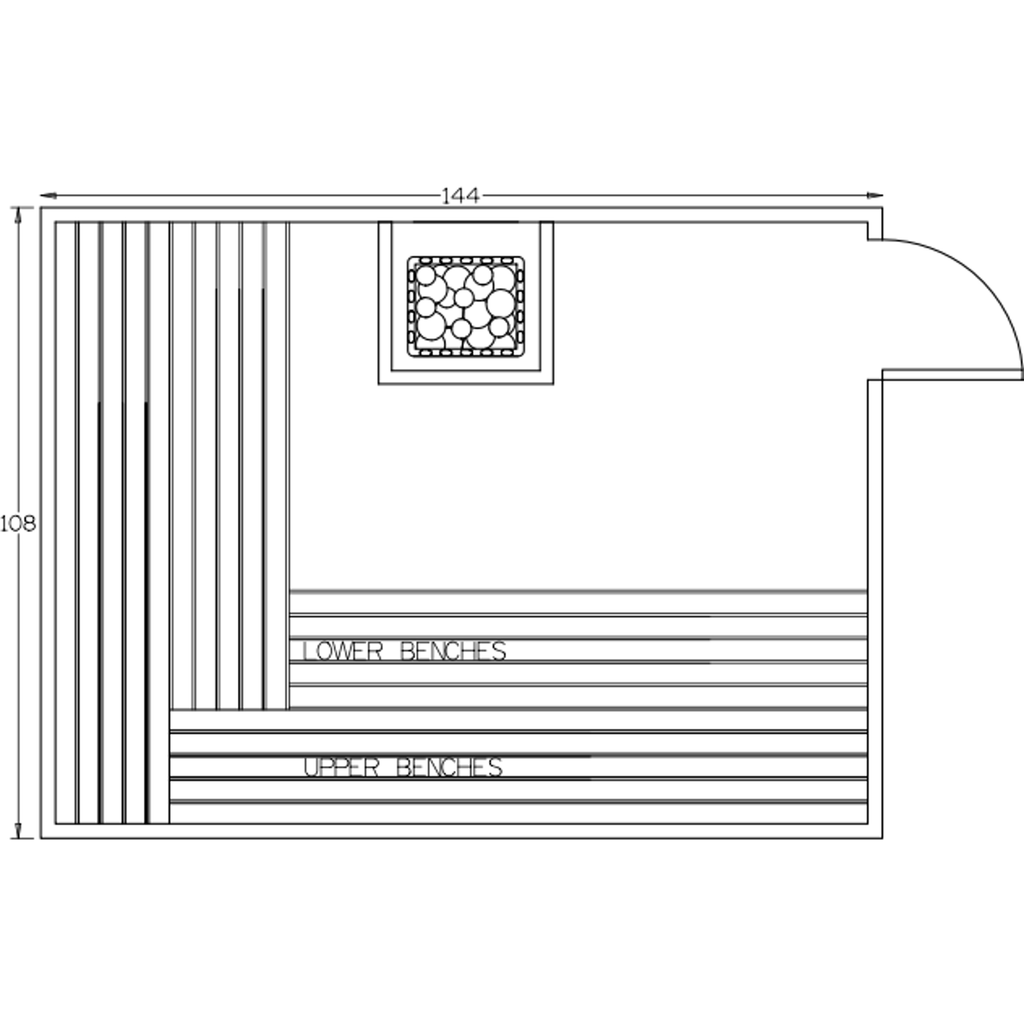 Finnish Sauna Builders 9' x 12' x 7' Pre-Built Indoor Sauna Kit Clear Cedar / Option 2 Finnish Sauna Builders ScreenShot2022-10-05at4.23.16PM.png