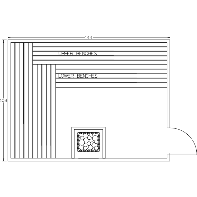Finnish Sauna Builders 9' x 12' x 7' Pre-Built Indoor Sauna Kit Clear Cedar / Option 6 Finnish Sauna Builders ScreenShot2022-10-05at4.23.44PM.png