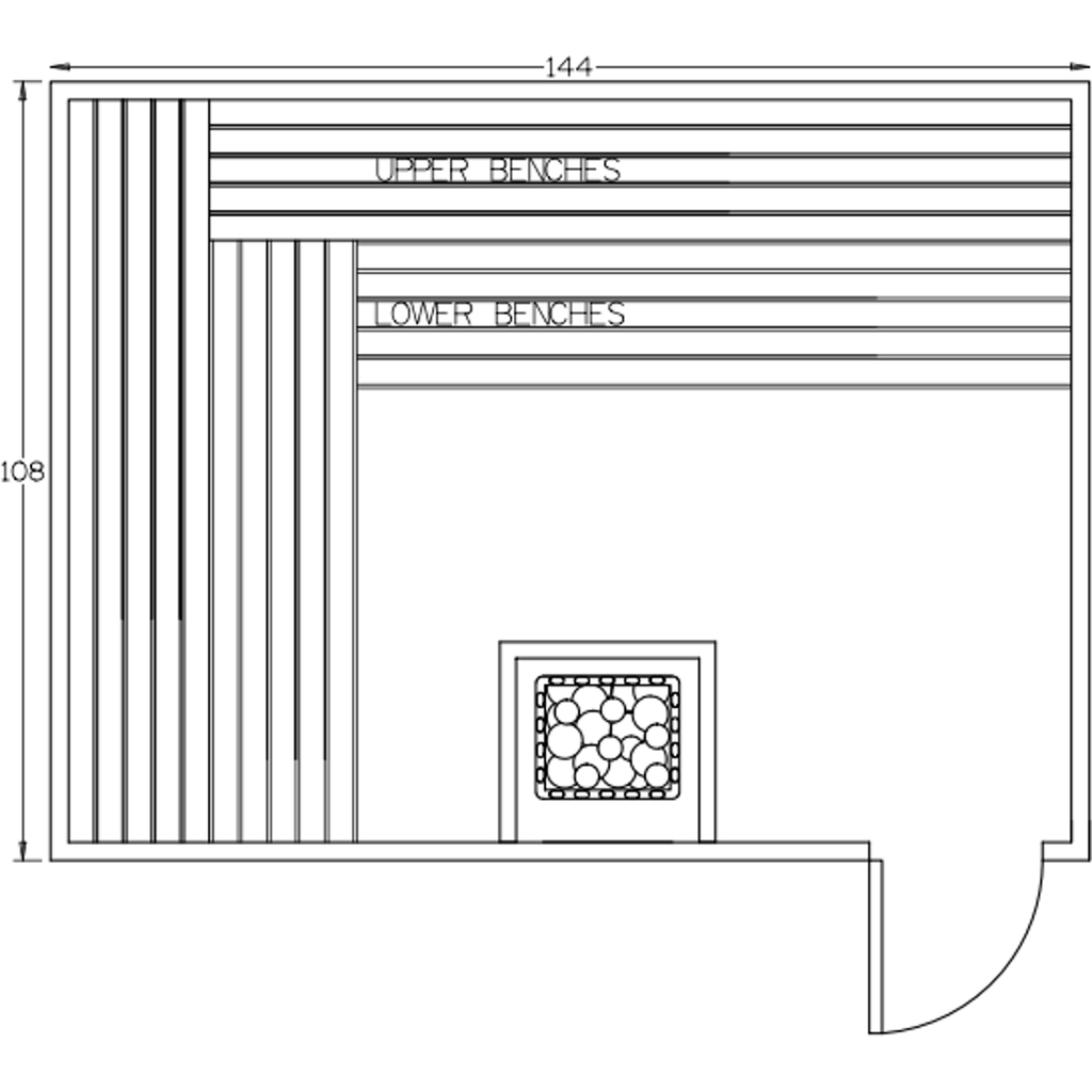 Finnish Sauna Builders 9' x 12' x 7' Pre-Built Indoor Sauna Kit Clear Cedar / Option 8 Finnish Sauna Builders ScreenShot2022-10-05at4.24.21PM.png
