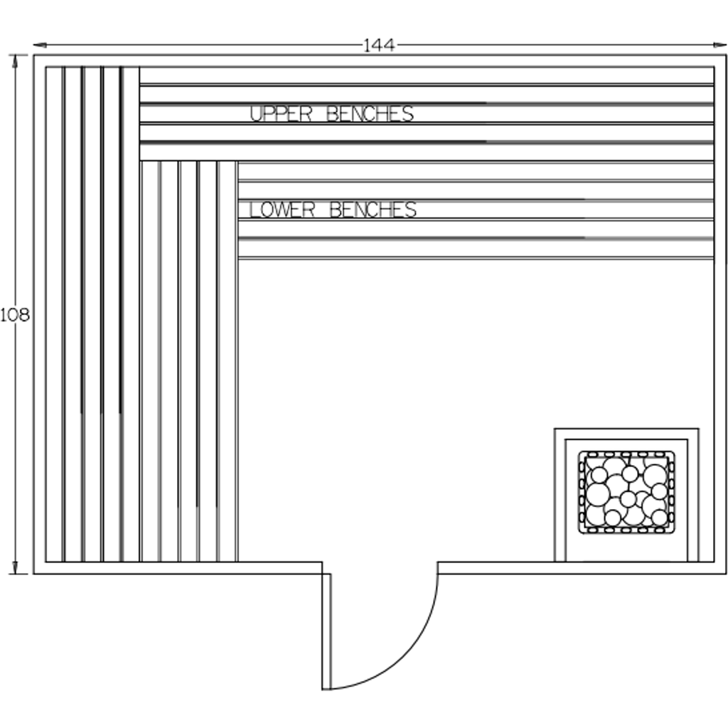 Finnish Sauna Builders 9' x 12' x 7' Pre-Built Indoor Sauna Kit Clear Cedar / Option 10 Finnish Sauna Builders ScreenShot2022-10-05at4.24.40PM.png