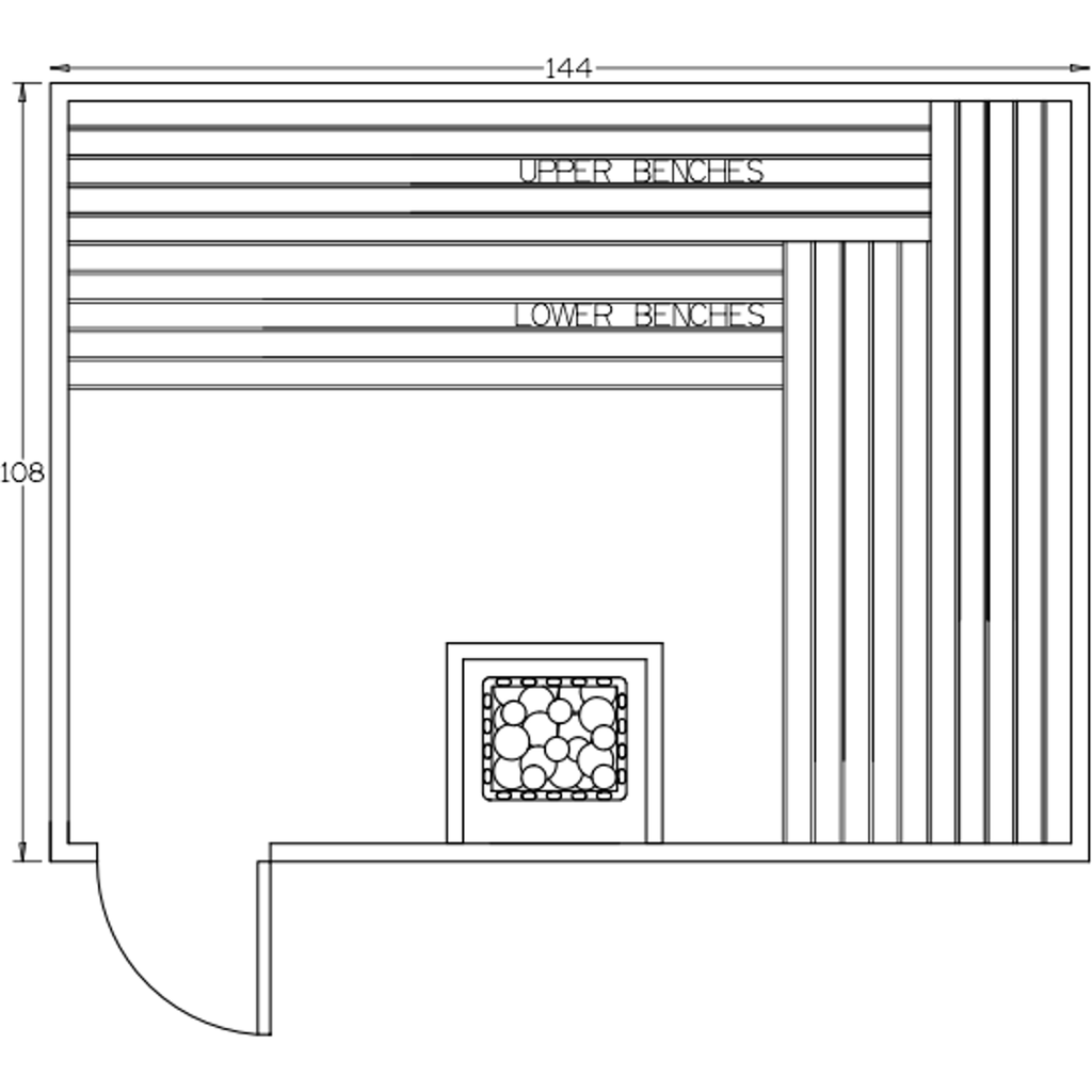Finnish Sauna Builders 9' x 12' x 7' Pre-Built Indoor Sauna Kit Clear Cedar / Option 11 Finnish Sauna Builders ScreenShot2022-10-05at4.24.52PM.png