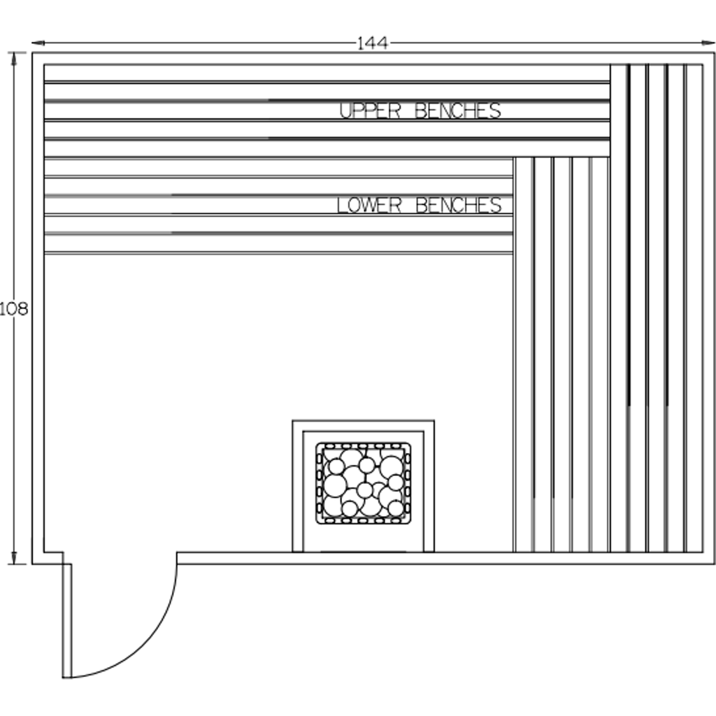 Finnish Sauna Builders 9' x 12' x 7' Pre-Built Indoor Sauna Kit Clear Cedar / Option 12 Finnish Sauna Builders ScreenShot2022-10-05at4.25.05PM.png