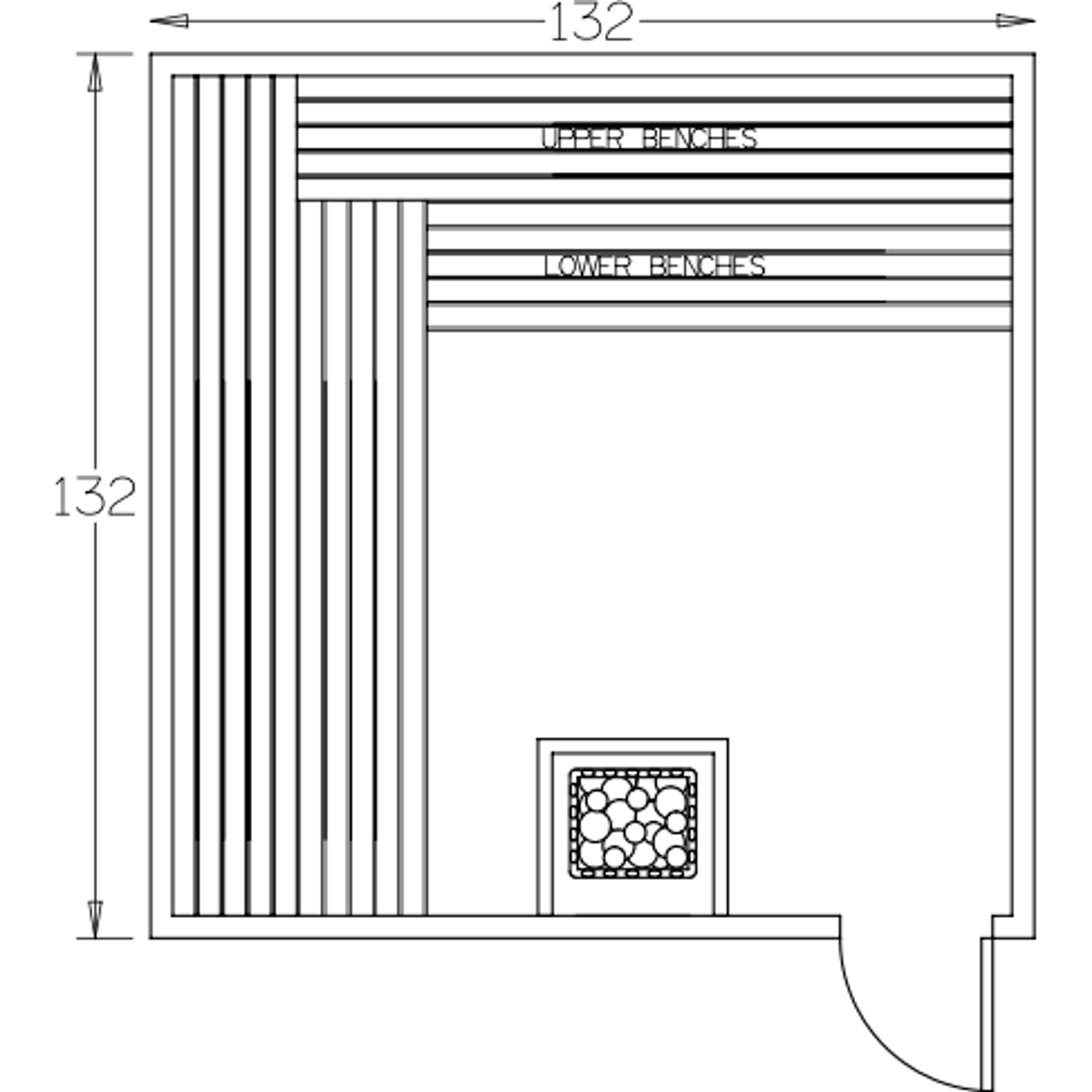 Finnish Sauna Builders 11' x 11' x 7' Pre-Built Indoor Sauna Kit Clear Cedar / Option 1 Finnish Sauna Builders ScreenShot2022-10-05at4.54.27PM.png