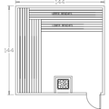 Finnish Sauna Builders 12' x 12' x 7' Pre-Built Indoor Sauna Kit Clear Cedar / Option 1 Finnish Sauna Builders ScreenShot2022-10-05at5.16.44PM.png