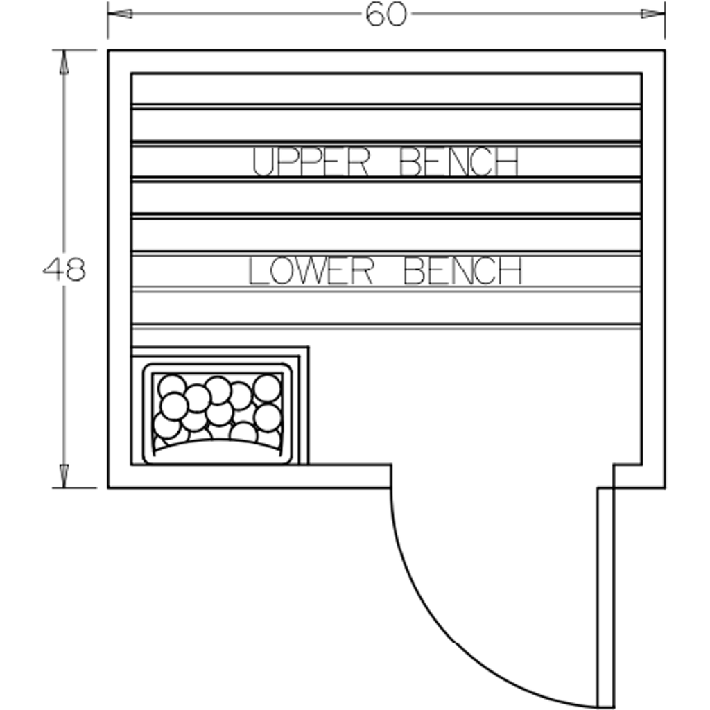 Finnish Sauna Builders 4' x 5' x 7' Pre-Built Outdoor Sauna Kit with A-Frame Cedar Shake Roof Option 1 / Without Floor,Option 1 / With Floor Finnish Sauna Builders ScreenShot2022-10-07at10.33.24AM.png