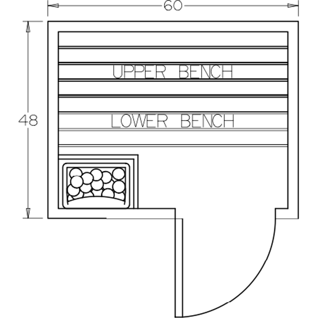 Finnish Sauna Builders 4' x 5' x 7' Pre-Built Outdoor Sauna Kit with Cedar Panelized Roof Option 2 / Without Floor,Option 2 / With Floor Finnish Sauna Builders ScreenShot2022-10-07at9.57.31AM.png
