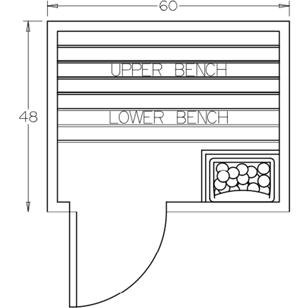 Finnish Sauna Builders 4' x 5' x 7' Pre-Built Outdoor Sauna Kit with Cedar Panelized Roof Option 4 / Without Floor,Option 4 / With Floor Finnish Sauna Builders ScreenShot2022-10-07at9.57.58AM.png