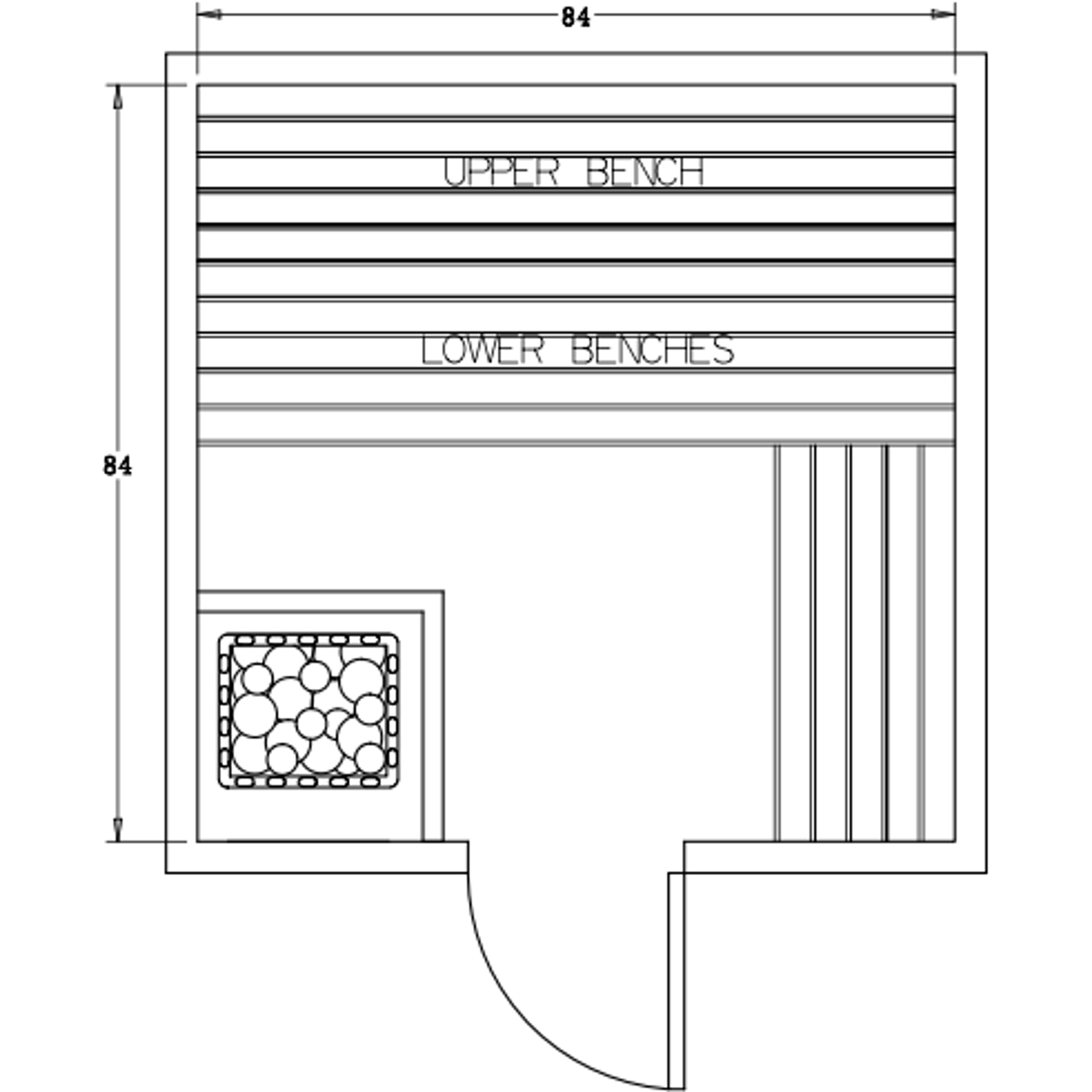 Finnish Sauna Builders 7' x 7' x 7' Pre-Cut Sauna Kit Option 3 / 7 Foot Tall / No Backrest,Option 3 / 7 Foot Tall / Backrest + $300.30,Option 3 / 8 Foot Tall + $397.32 / No Backrest,Option 3 / 8 Foot Tall + $397.32 / Backrest + $300.30 Finnish Sauna Build