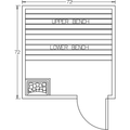 Finnish Sauna Builders 6' x 6' x 7' Pre-Built Outdoor Sauna Kit with Cedar Panelized Roof Option 1 / Without Floor,Option 1 / With Floor Finnish Sauna Builders ScreenShot2022-10-11at11.45.12AM.png