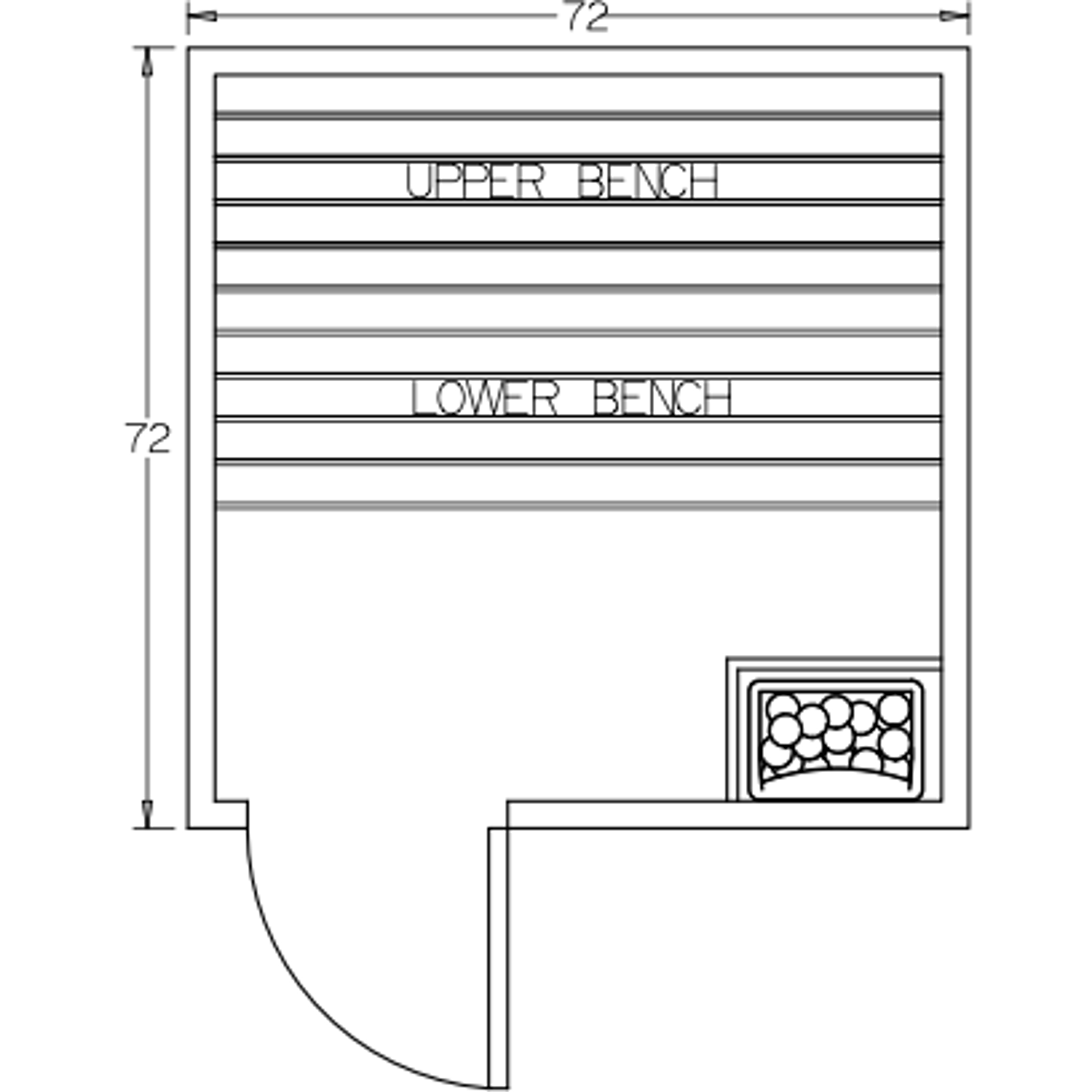 Finnish Sauna Builders 6' x 6' x 7' Pre-Built Outdoor Sauna Kit with A-Frame Cedar Shake Roof Option 5 / Without Floor,Option 5 / With Floor Finnish Sauna Builders ScreenShot2022-10-11at3.12.40PM.png