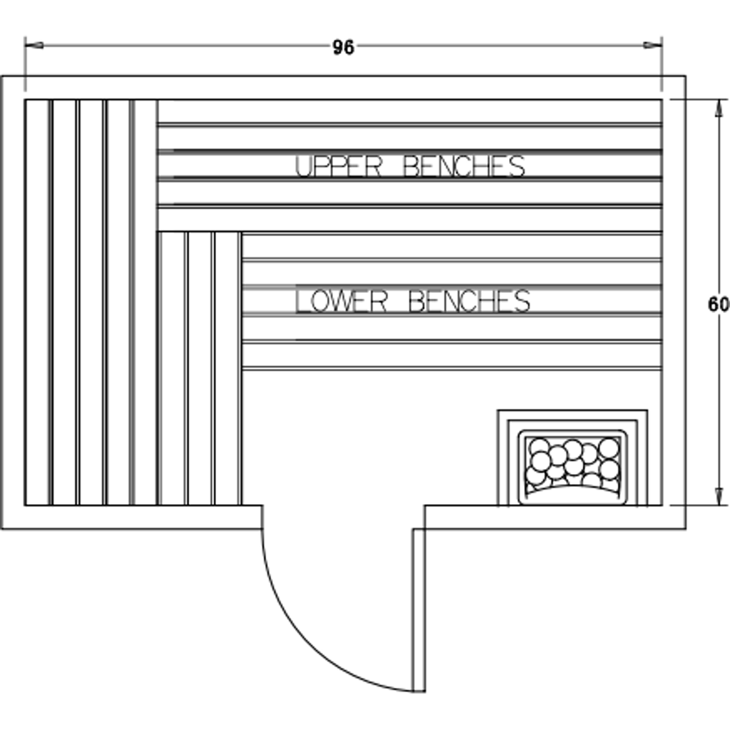 Finnish Sauna Builders 5' x 8' x 7' Pre-Cut Sauna Kit Option 3 / 7 Foot Tall / No Backrest,Option 3 / 7 Foot Tall / Backrest - $343.20,Option 3 / 8 Foot Tall + $368.94 / No Backrest,Option 3 / 8 Foot Tall + $368.94 / Backrest - $343.20 Finnish Sauna Build