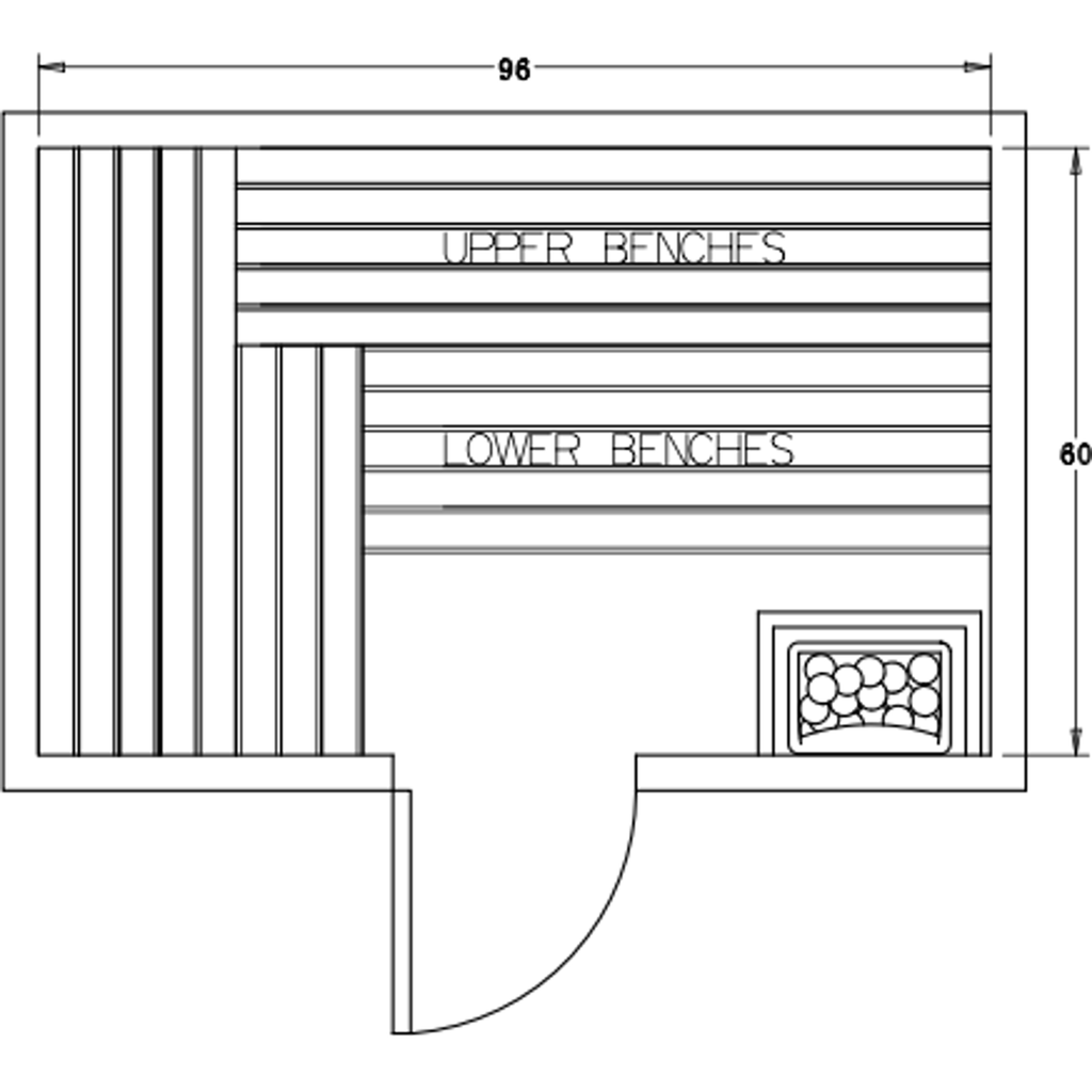 Finnish Sauna Builders 5' x 8' x 7' Pre-Cut Sauna Kit Option 4 / 7 Foot Tall / No Backrest,Option 4 / 7 Foot Tall / Backrest - $343.20,Option 4 / 8 Foot Tall + $368.94 / No Backrest,Option 4 / 8 Foot Tall + $368.94 / Backrest - $343.20 Finnish Sauna Build