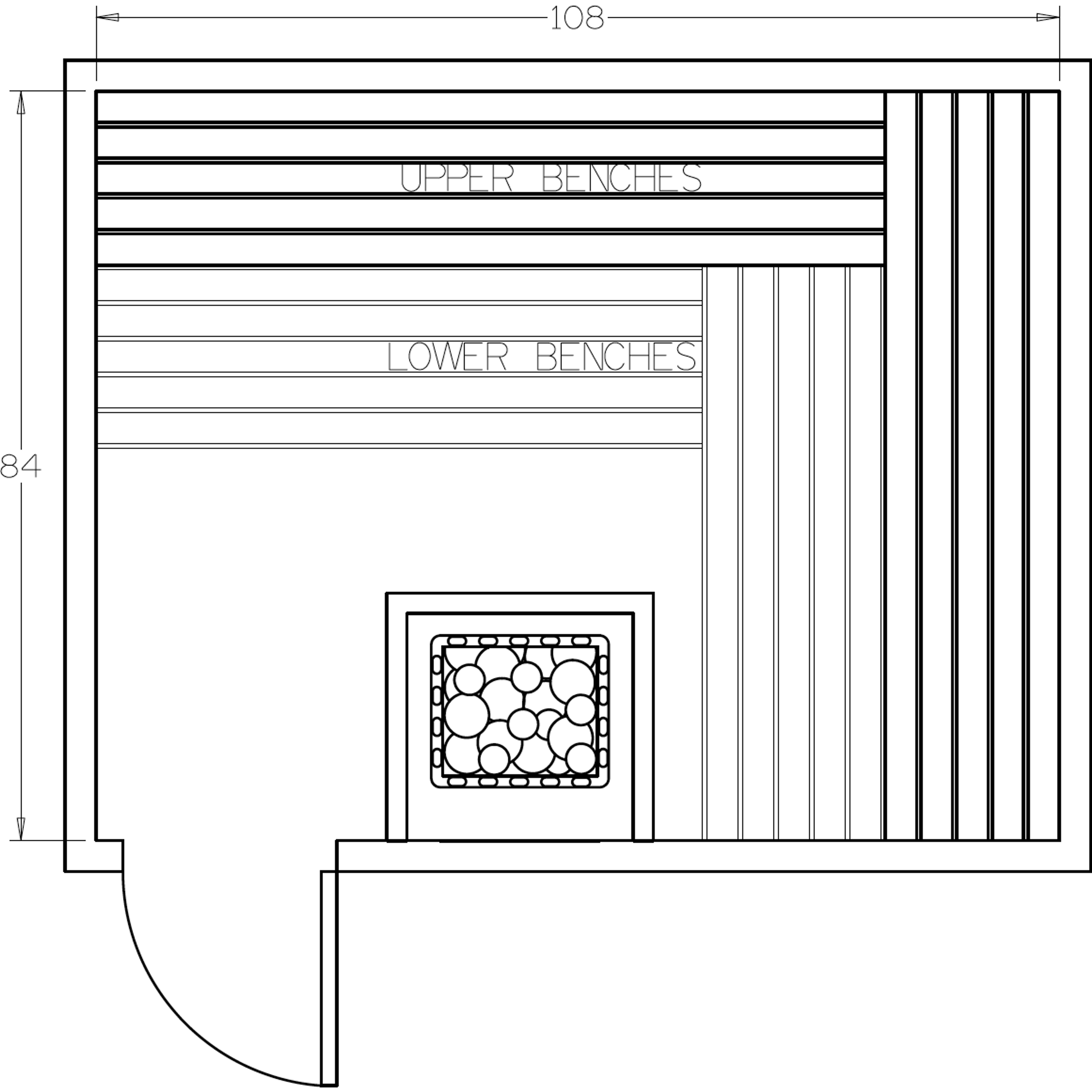 Finnish Sauna Builders 7' x 9' x 7' Pre-Cut Sauna Kit Option 5 / 7 Foot Tall / No Backrest,Option 5 / 7 Foot Tall / Backrest + $386.10,Option 5 / 8 Foot Tall + $454.08 / No Backrest,Option 5 / 8 Foot Tall + $454.08 / Backrest + $386.10 Finnish Sauna Build
