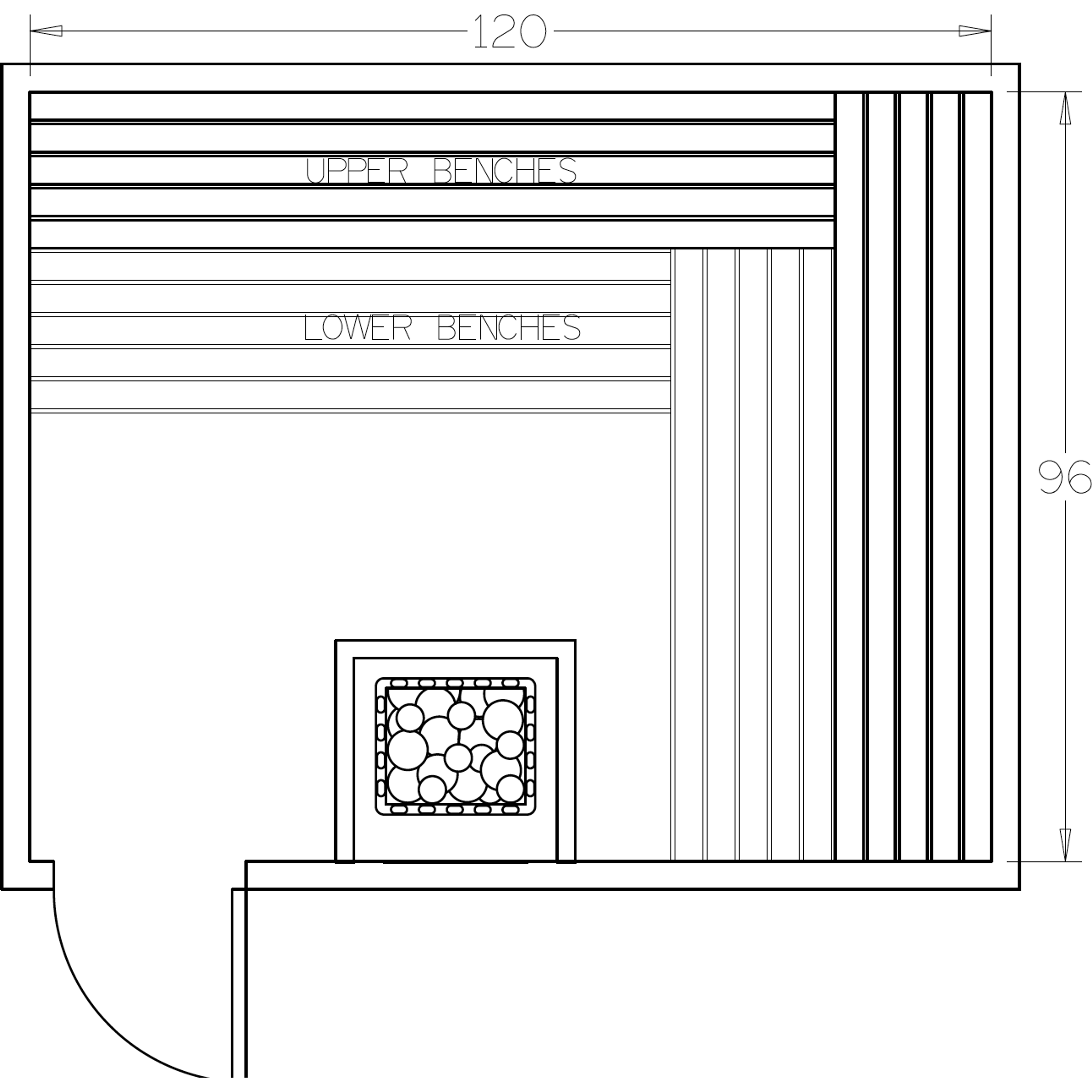 Finnish Sauna Builders 8' x 10' x 7' Pre-Cut Sauna Kit Option 5 / 7 Foot Tall / No Backrest,Option 5 / 7 Foot Tall / Backrest + $429.00,Option 5 / 8 Foot Tall + $510.84 / No Backrest,Option 5 / 8 Foot Tall + $510.84 / Backrest + $429.00 Finnish Sauna Buil