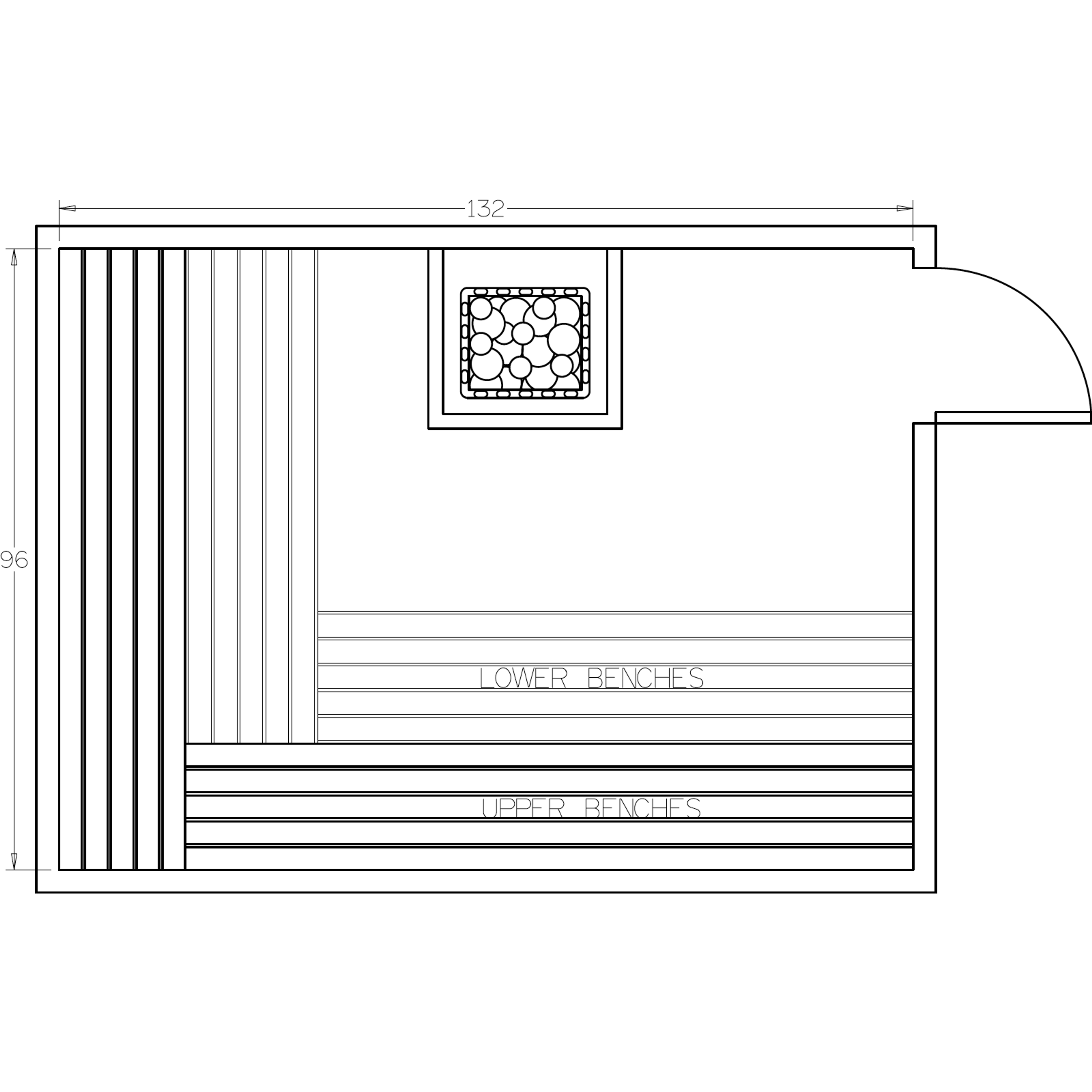 Finnish Sauna Builders 8' x 11' x 7' Pre-Cut Sauna Kit Option 2 / 7 Foot Tall / No Backrest,Option 2 / 7 Foot Tall / Backrest + $471.90,Option 2 / 8 Foot Tall + $539.22 / No Backrest,Option 2 / 8 Foot Tall + $539.22 / Backrest + $471.90 Finnish Sauna Buil