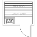Finnish Sauna Builders 4' x 5' x 7' Pre-Cut Sauna Kit Option 1 / 7 Foot Tall / No Backrest,Option 1 / 7 Foot Tall / Backrest + $214.50,Option 1 / 8 Foot Tall + $255.42 / No Backrest,Option 1 / 8 Foot Tall + $255.42 / Backrest + $214.50 Finnish Sauna Build