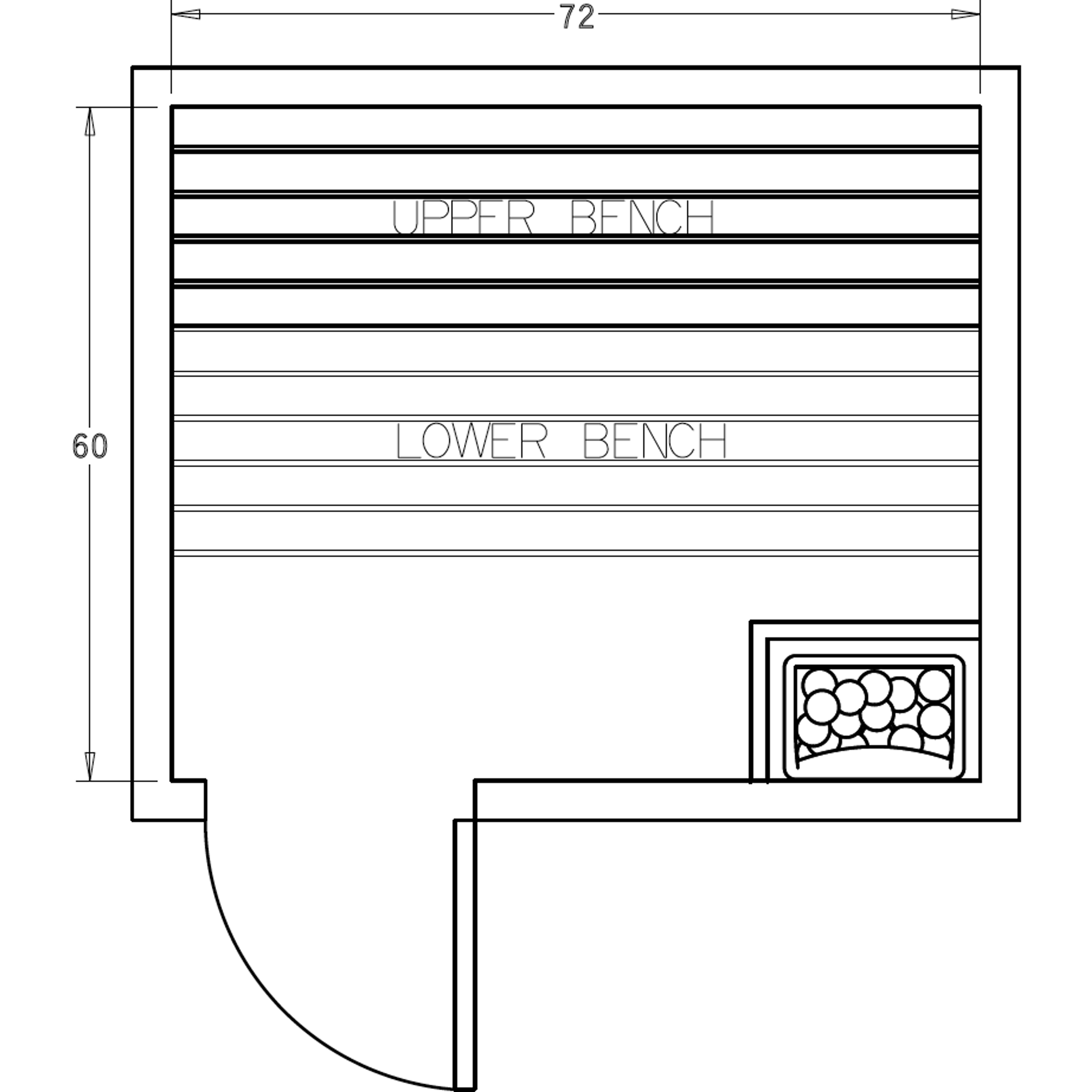 Finnish Sauna Builders 5' x 6' x 7' Pre-Cut Sauna Kit Option 7 / 7 Foot Tall / No Backrest,Option 7 / 7 Foot Tall / Backrest - $257.40,Option 7 / 8 Foot Tall - $312.18 / No Backrest,Option 7 / 8 Foot Tall - $312.18 / Backrest - $257.40 Finnish Sauna Build