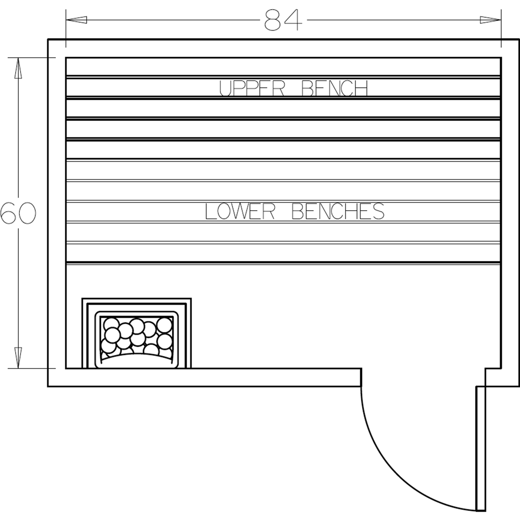 Finnish Sauna Builders 5' x 7' x 7' Pre-Cut Sauna Kit Option 5 / 7 Foot Tall / No Backrest,Option 5 / 7 Foot Tall / Backrest - $300.30,Option 5 / 8 Foot Tall + $340.56 / No Backrest,Option 5 / 8 Foot Tall + $340.56 / Backrest - $300.30 Finnish Sauna Build