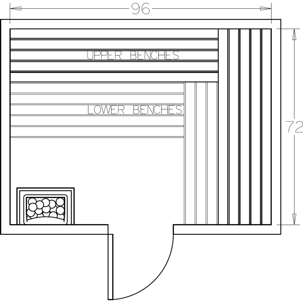Finnish Sauna Builders 6' x 8' x 7' Pre-Cut Sauna Kit Option 4 / 7 Foot Tall / No Backrest,Option 4 / 7 Foot Tall / Backrest - $343.20,Option 4 / 8 Foot Tall - $397.32 / No Backrest,Option 4 / 8 Foot Tall - $397.32 / Backrest - $343.20 Finnish Sauna Build