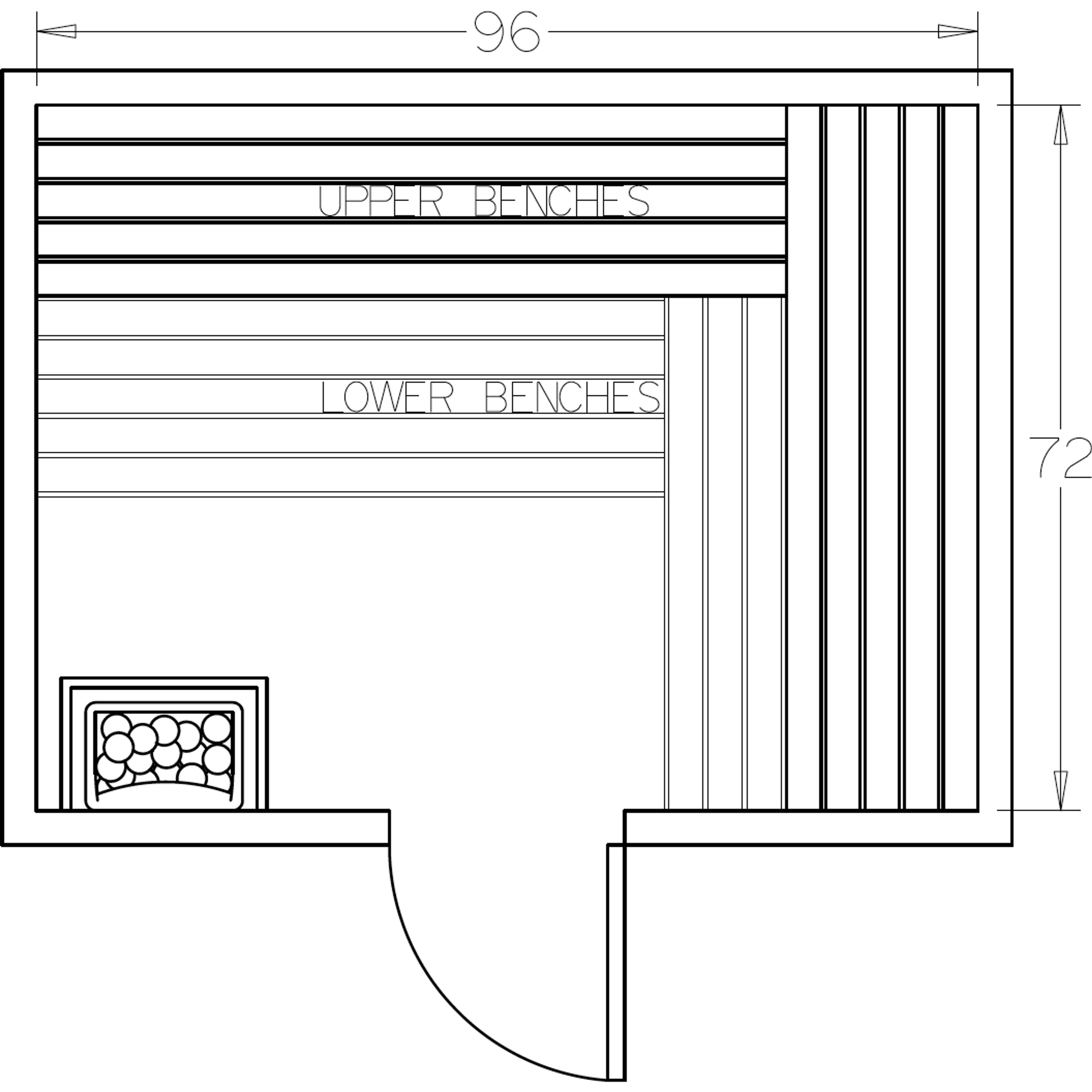 Finnish Sauna Builders 6' x 8' x 7' Pre-Cut Sauna Kit Option 3 / 7 Foot Tall / No Backrest,Option 3 / 7 Foot Tall / Backrest - $343.20,Option 3 / 8 Foot Tall - $397.32 / No Backrest,Option 3 / 8 Foot Tall - $397.32 / Backrest - $343.20 Finnish Sauna Build