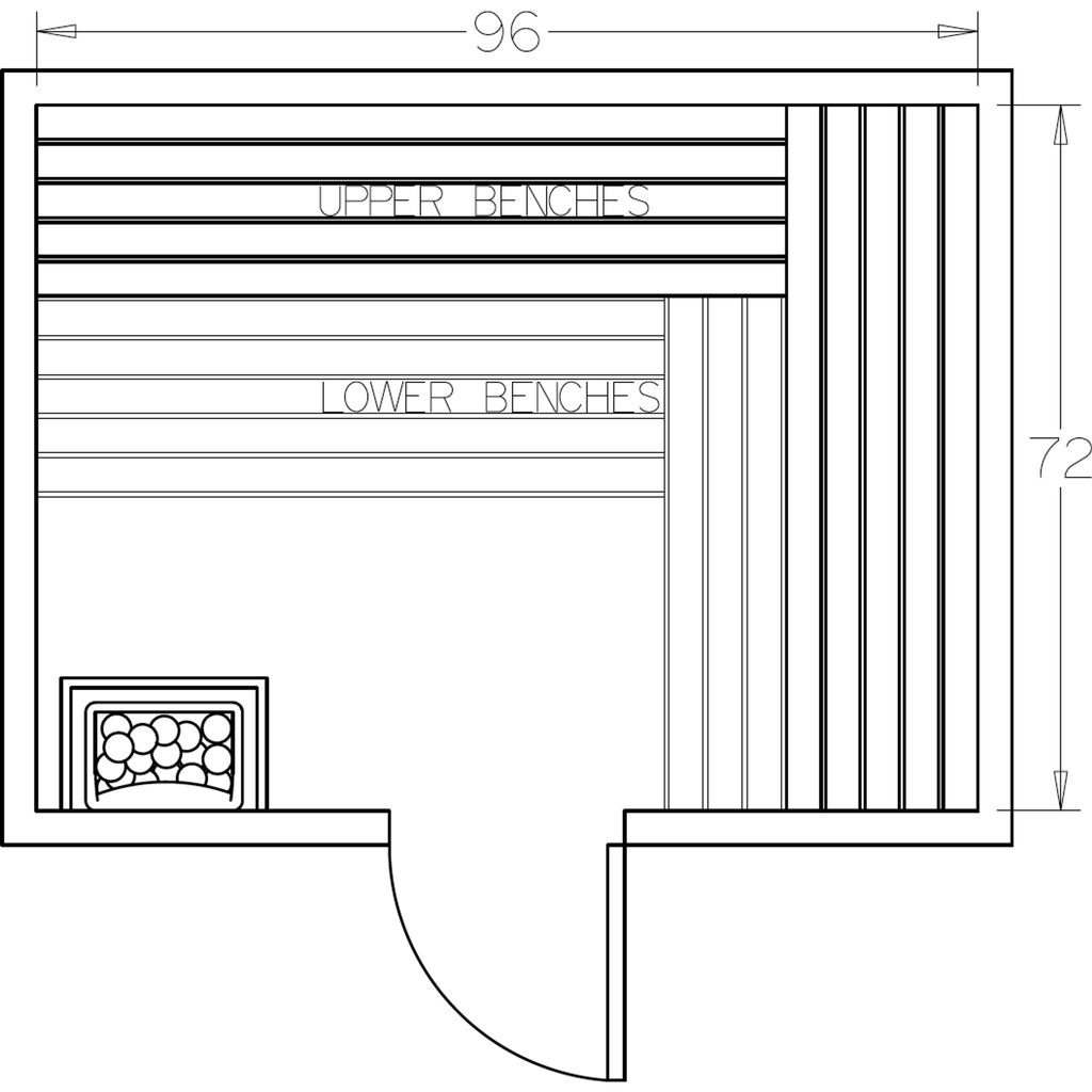 Finnish Sauna Builders 6' x 8' x 7' Pre-Cut Sauna Kit Option 3 / 7 Foot Tall / No Backrest,Option 3 / 7 Foot Tall / Backrest - $343.20,Option 3 / 8 Foot Tall - $397.32 / No Backrest,Option 3 / 8 Foot Tall - $397.32 / Backrest - $343.20 Finnish Sauna Build
