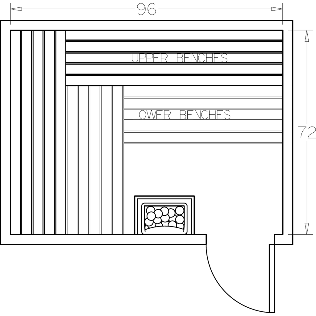 Finnish Sauna Builders 6' x 8' x 7' Pre-Cut Sauna Kit Option 1 / 7 Foot Tall / No Backrest,Option 1 / 7 Foot Tall / Backrest - $343.20,Option 1 / 8 Foot Tall - $397.32 / No Backrest,Option 1 / 8 Foot Tall - $397.32 / Backrest - $343.20 Finnish Sauna Build