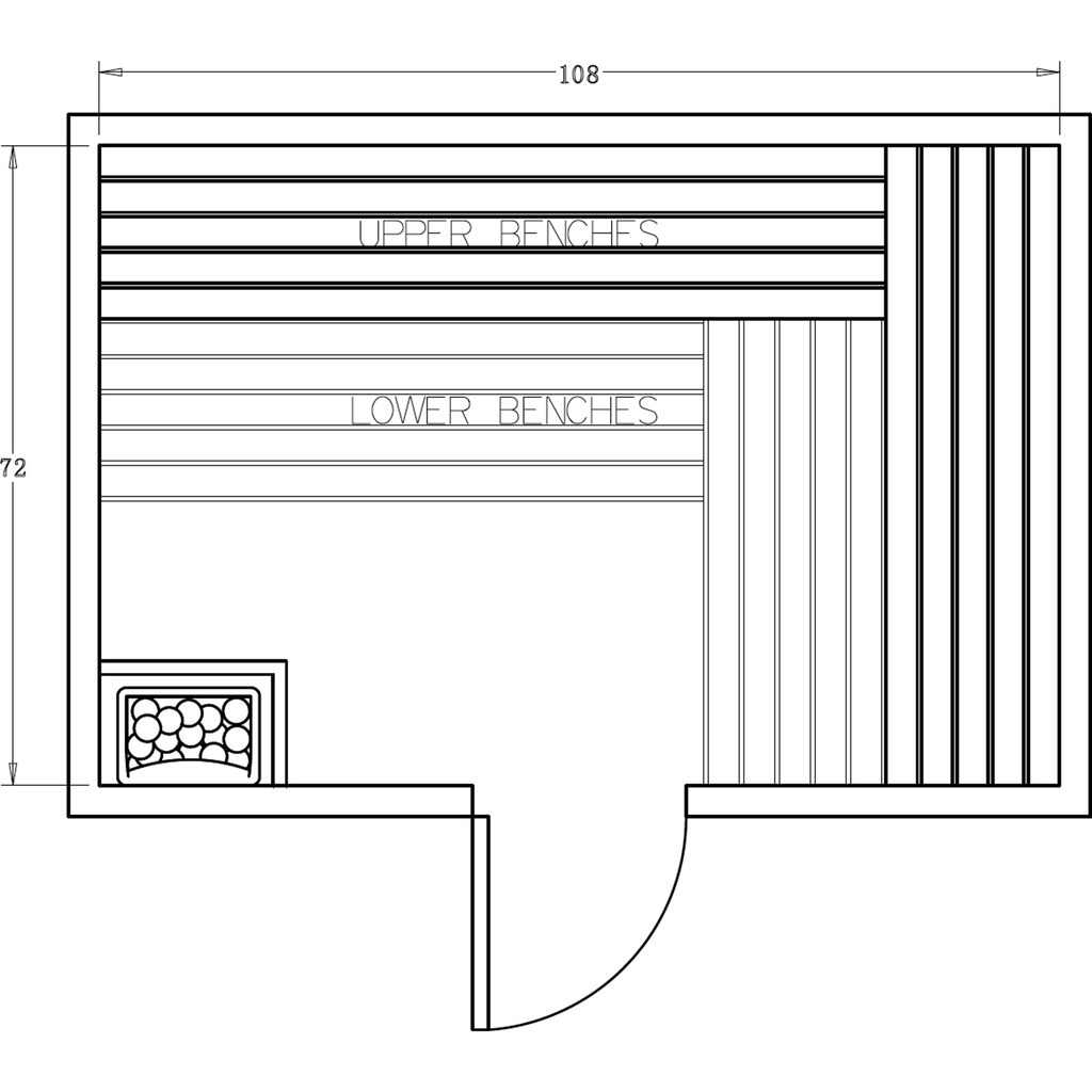 Finnish Sauna Builders 6' x 9' x 7' Pre-Cut Sauna Kit Option 4 / 7 Foot Tall / No Backrest,Option 4 / 7 Foot Tall / Backrest - $386.10,Option 4 / 8 Foot Tall + $425.70 / No Backrest,Option 4 / 8 Foot Tall + $425.70 / Backrest - $386.10 Finnish Sauna Build