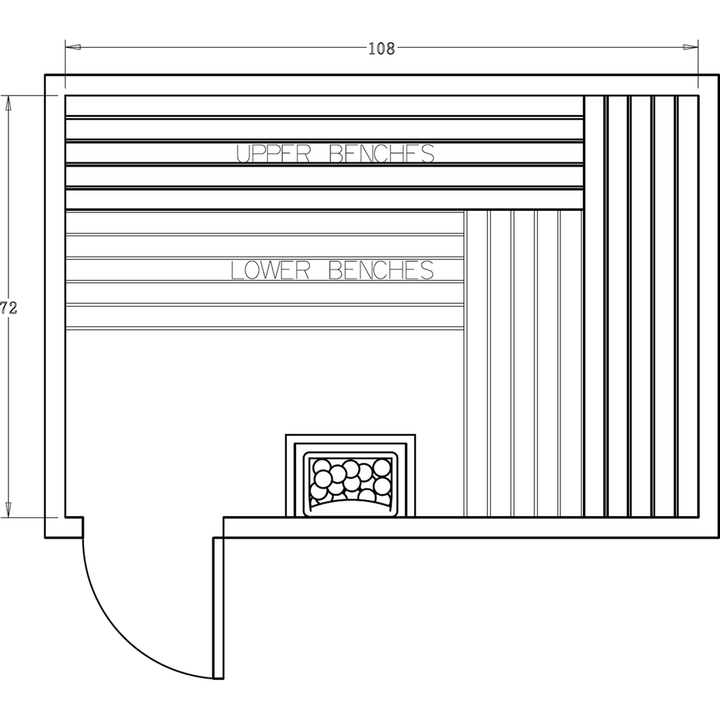 Finnish Sauna Builders 6' x 9' x 7' Pre-Cut Sauna Kit Option 5 / 7 Foot Tall / No Backrest,Option 5 / 7 Foot Tall / Backrest - $386.10,Option 5 / 8 Foot Tall + $425.70 / No Backrest,Option 5 / 8 Foot Tall + $425.70 / Backrest - $386.10 Finnish Sauna Build