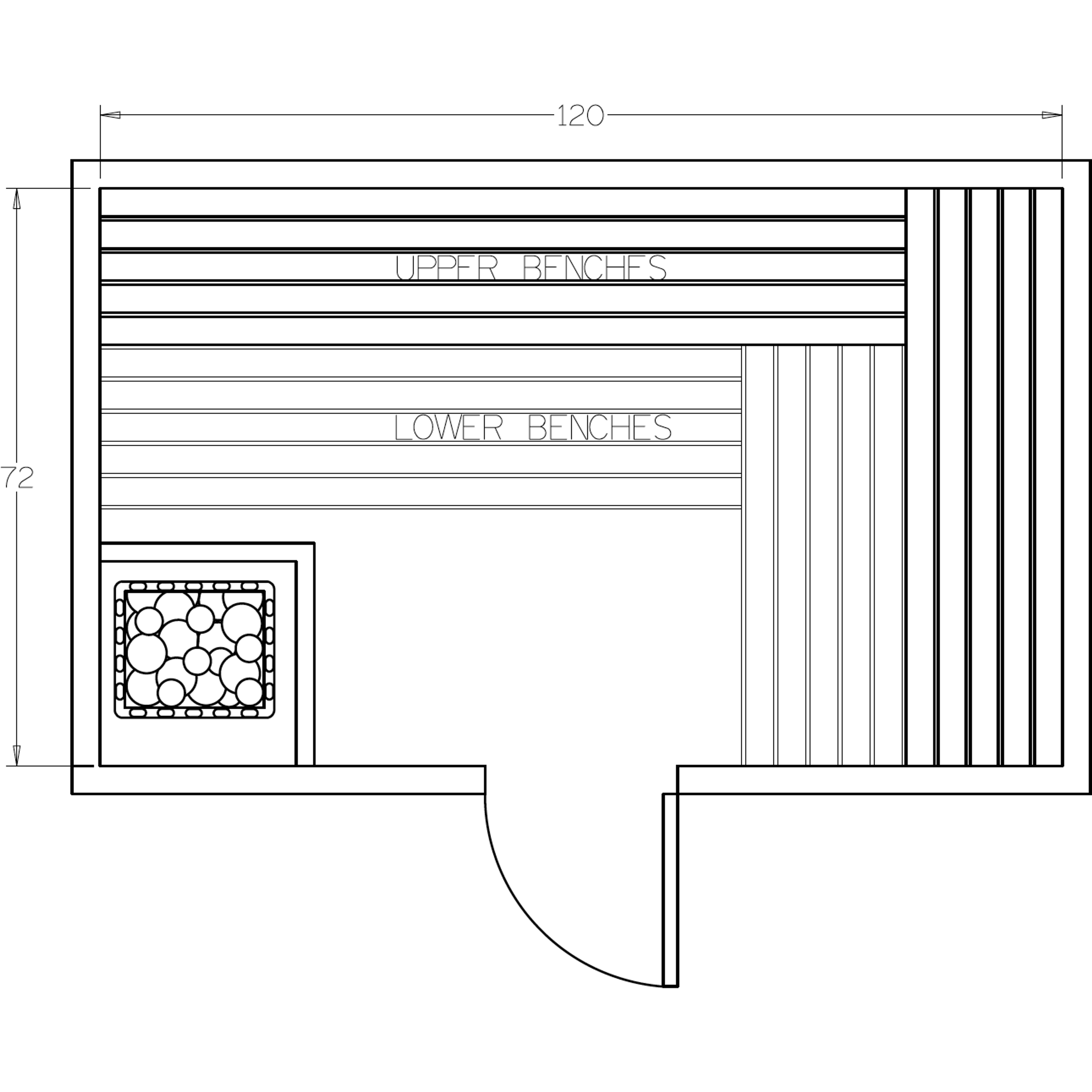 Finnish Sauna Builders 6' x 10' x 7' Pre-Cut Sauna Kit Option 3 / 7 Foot Tall / No Backrest,Option 3 / 7 Foot Tall / Backrest - $429.00,Option 3 / 8 Foot Tall + $454.08 / No Backrest,Option 3 / 8 Foot Tall + $454.08 / Backrest - $429.00 Finnish Sauna Buil