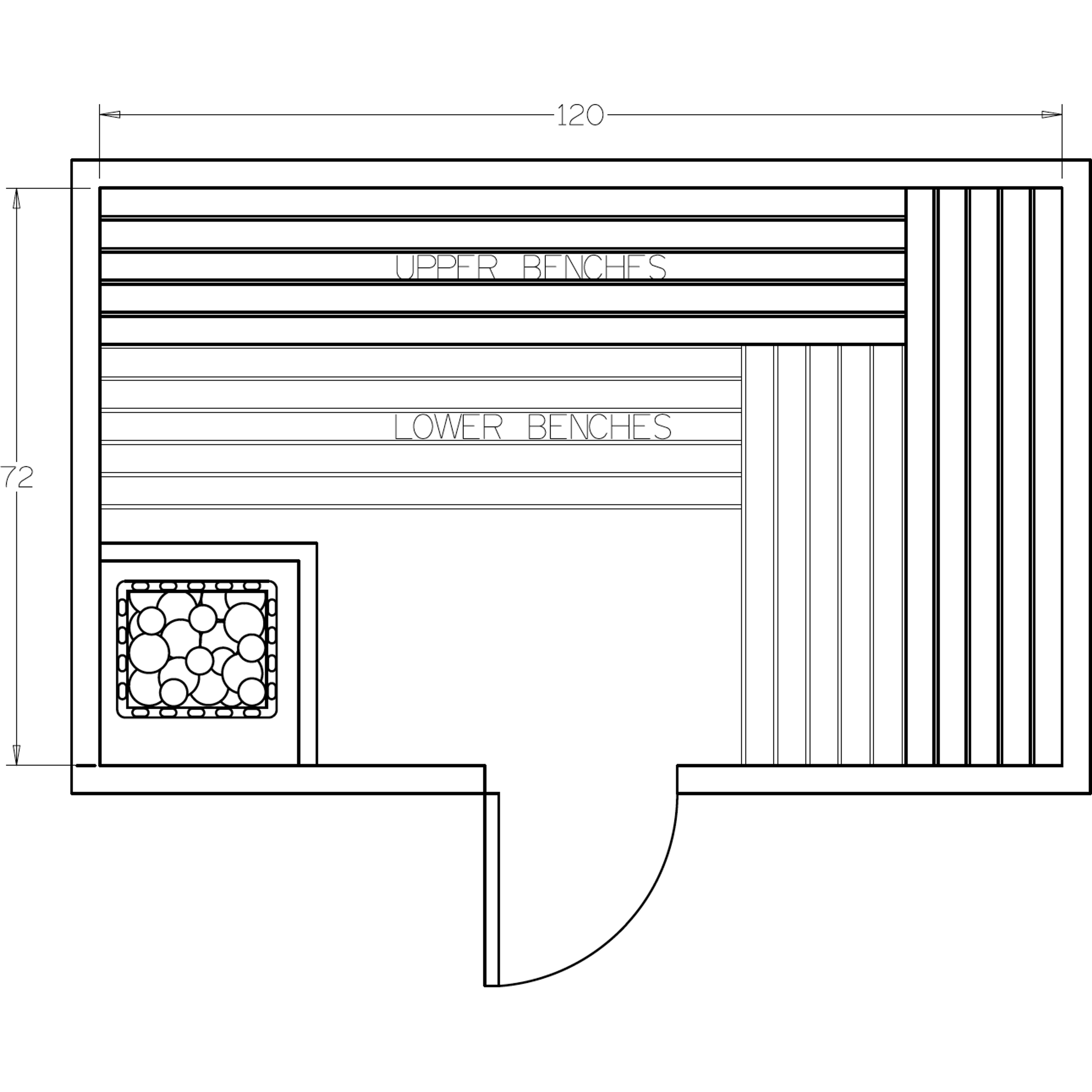 Finnish Sauna Builders 6' x 10' x 7' Pre-Cut Sauna Kit Option 4 / 7 Foot Tall / No Backrest,Option 4 / 7 Foot Tall / Backrest - $429.00,Option 4 / 8 Foot Tall + $454.08 / No Backrest,Option 4 / 8 Foot Tall + $454.08 / Backrest - $429.00 Finnish Sauna Buil