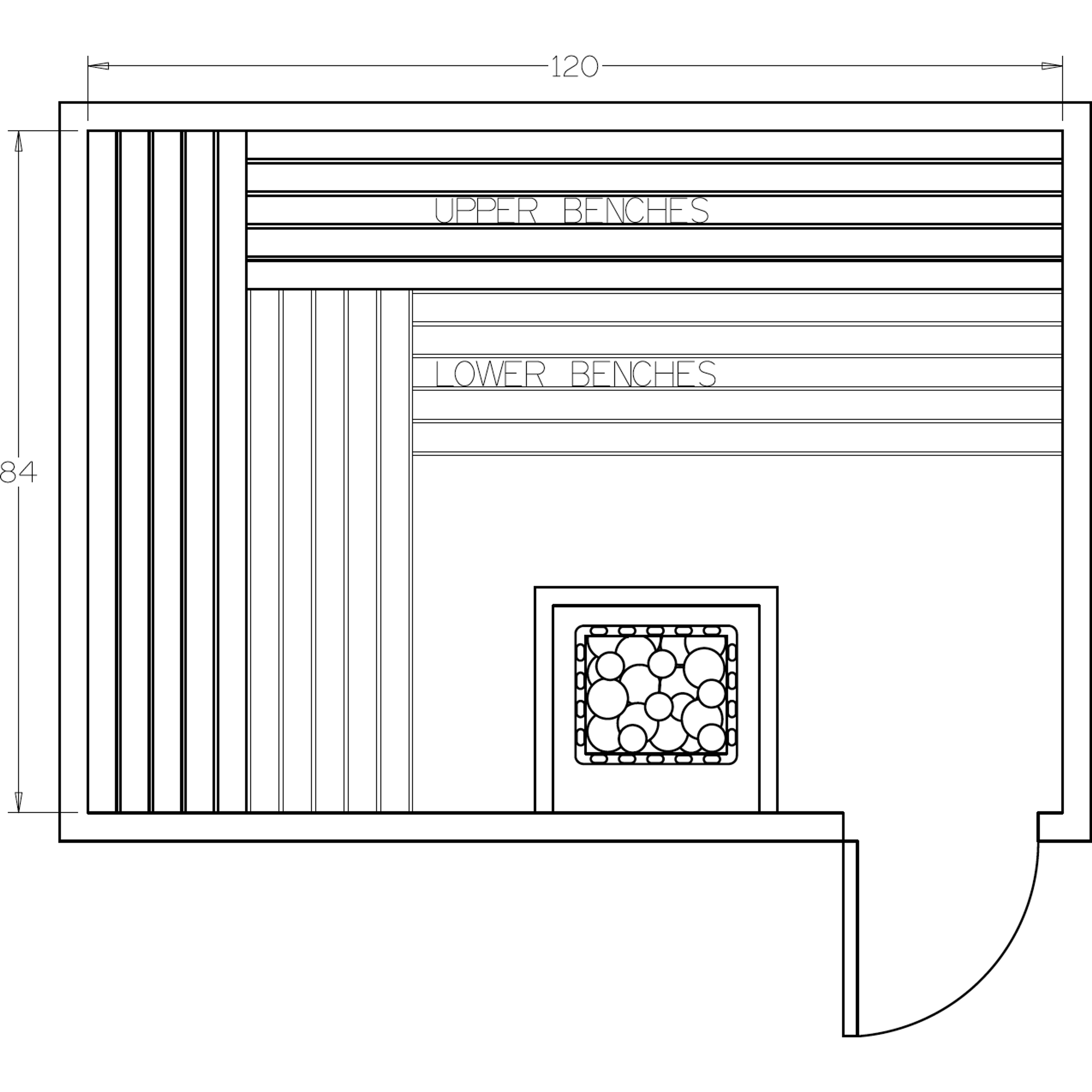 Finnish Sauna Builders 7' x 10' x 7' Pre-Cut Sauna Kit Option 2 / 7 Foot Tall / No Backrest,Option 2 / 7 Foot Tall / Backrest + $429.00,Option 2 / 8 Foot Tall + $482.46 / No Backrest,Option 2 / 8 Foot Tall + $482.46 / Backrest + $429.00 Finnish Sauna Buil