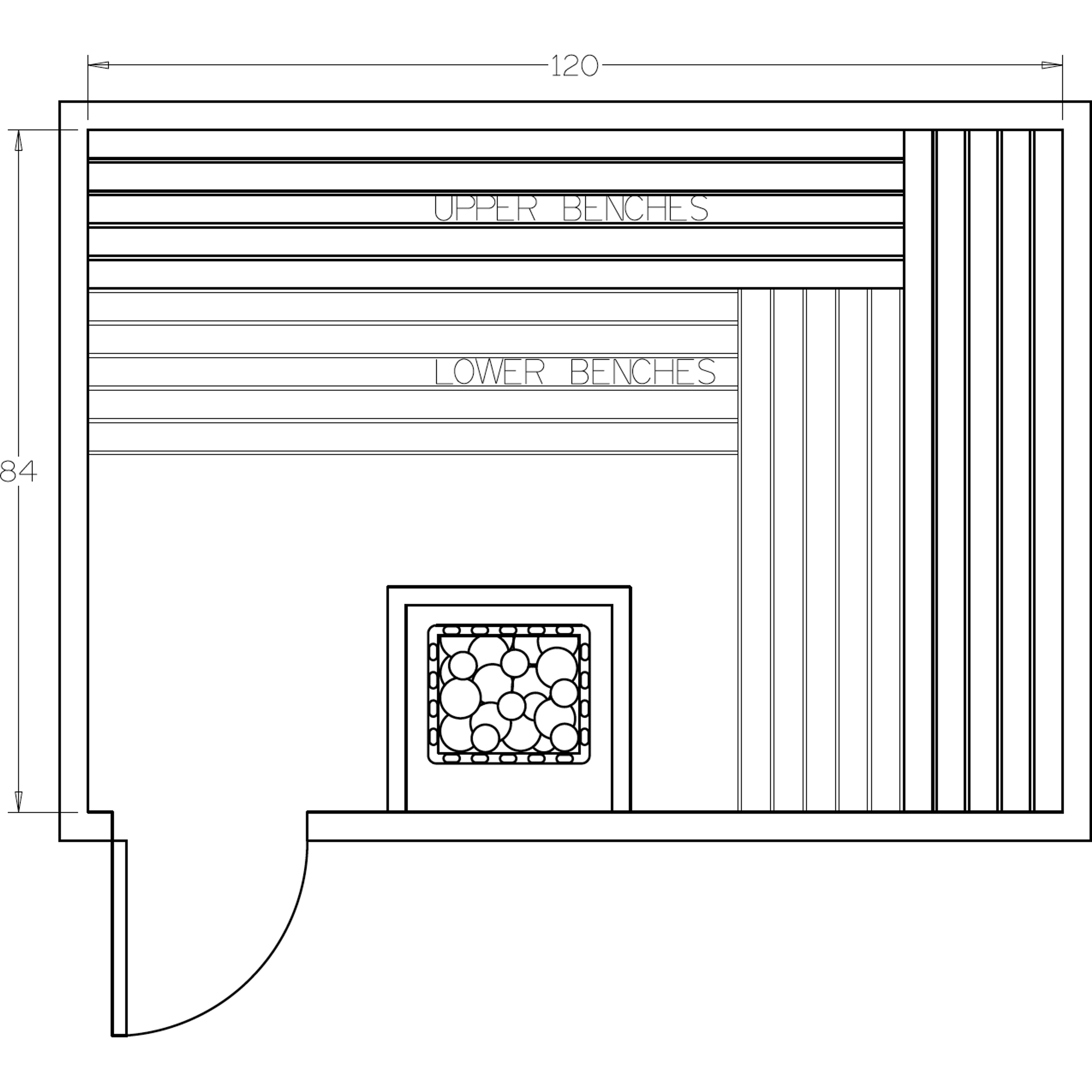 Finnish Sauna Builders 7' x 10' x 7' Pre-Cut Sauna Kit Option 6 / 7 Foot Tall / No Backrest,Option 6 / 7 Foot Tall / Backrest + $429.00,Option 6 / 8 Foot Tall + $482.46 / No Backrest,Option 6 / 8 Foot Tall + $482.46 / Backrest + $429.00 Finnish Sauna Buil