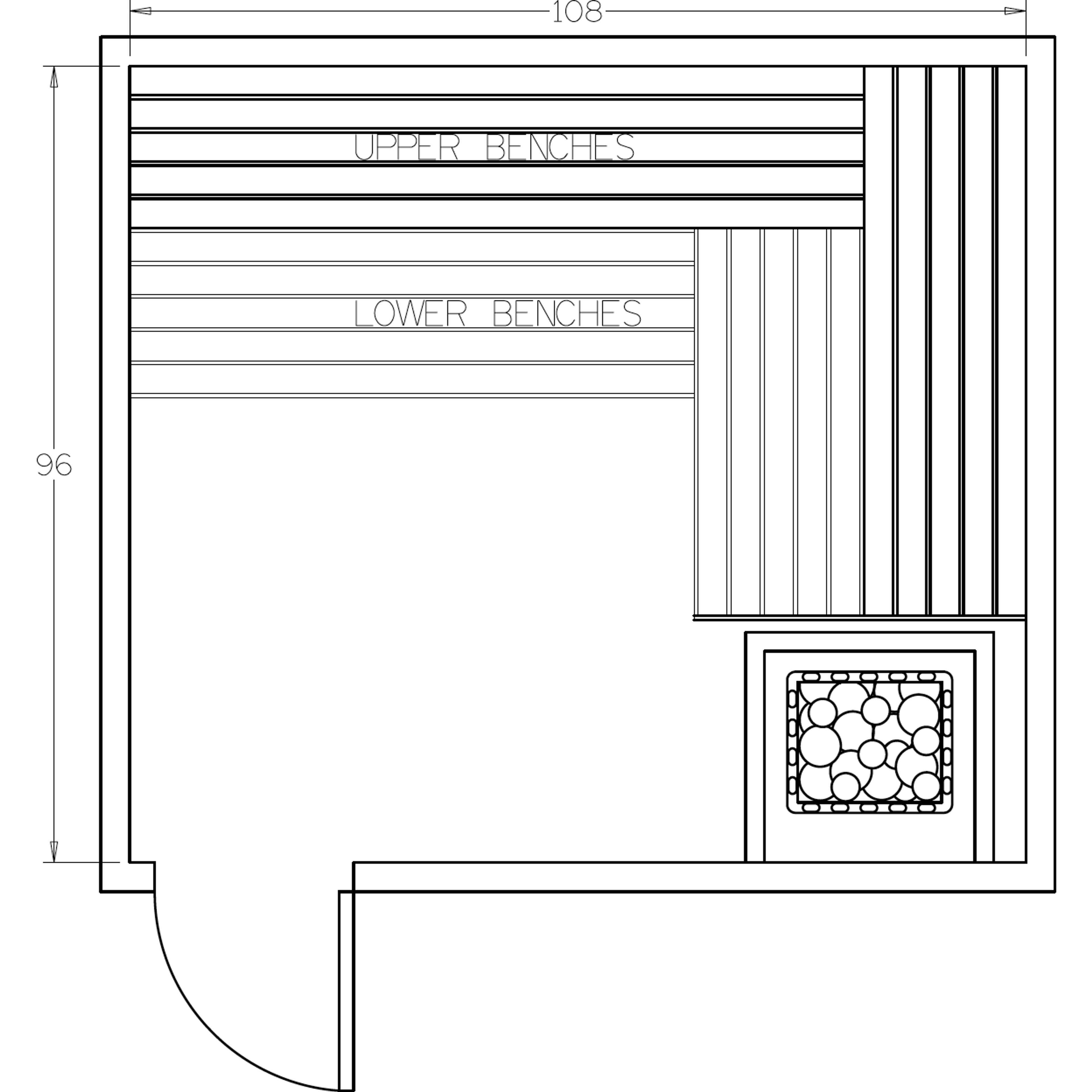 Finnish Sauna Builders 8' x 9' x 7' Pre-Cut Sauna Kit Option 5 / 7 Foot Tall / No Backrest,Option 5 / 7 Foot Tall / Backrest + $386.10,Option 5 / 8 Foot Tall + $482.46 / No Backrest,Option 5 / 8 Foot Tall + $482.46 / Backrest + $386.10 Finnish Sauna Build